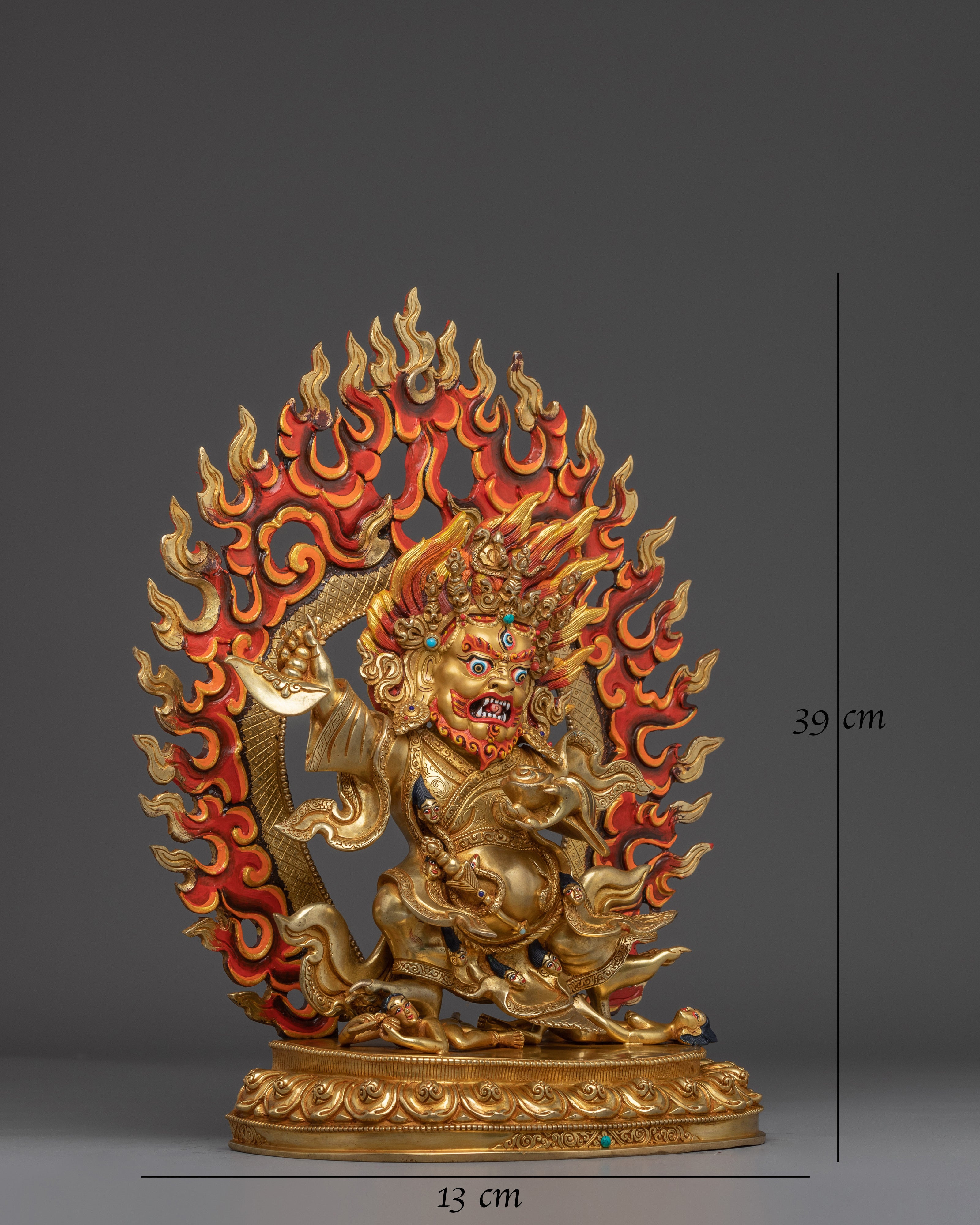 Buddhist Deity Mahakala Bernagchen Statue