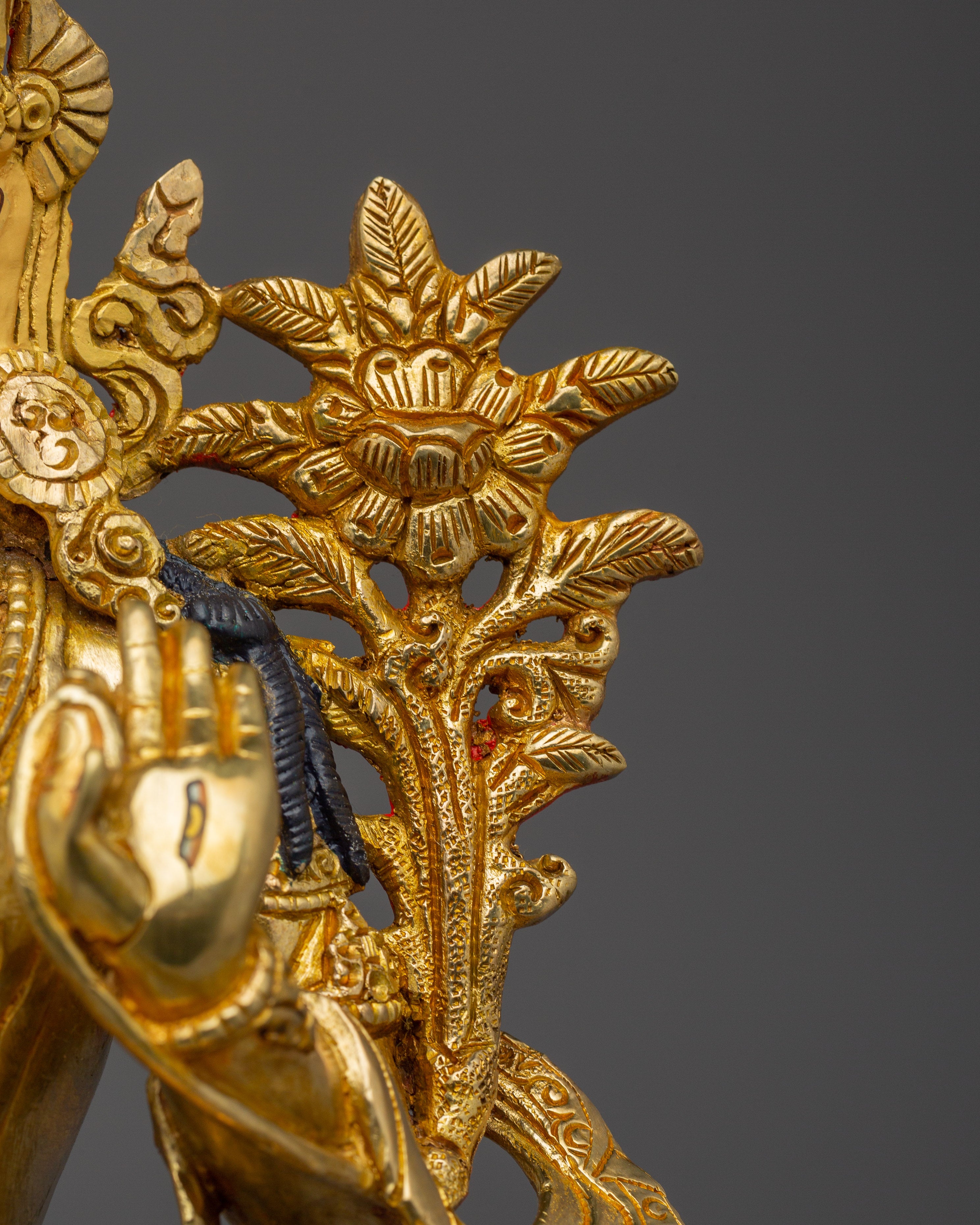 White Tara Gold Gilded Copper | Enlightened Feminine Energy