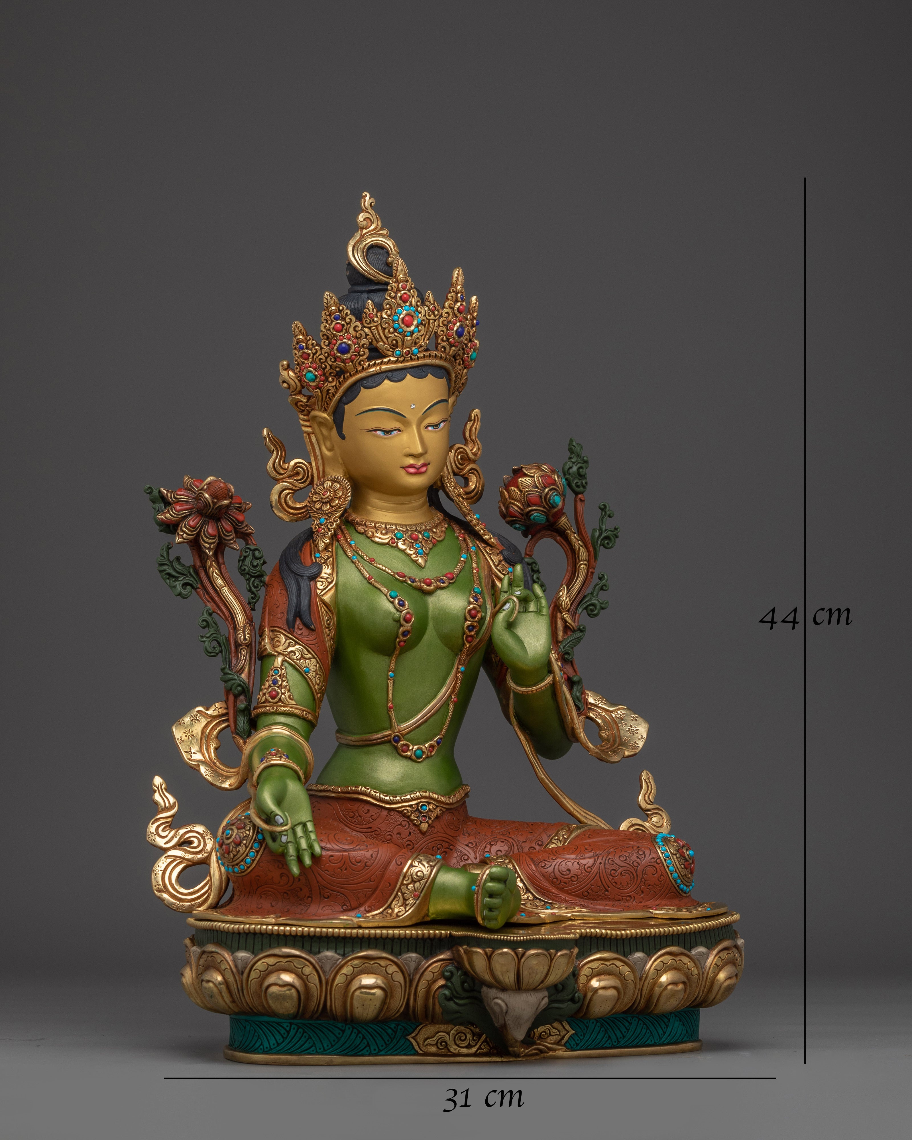 Compassionate Mother Green Tara Statue 