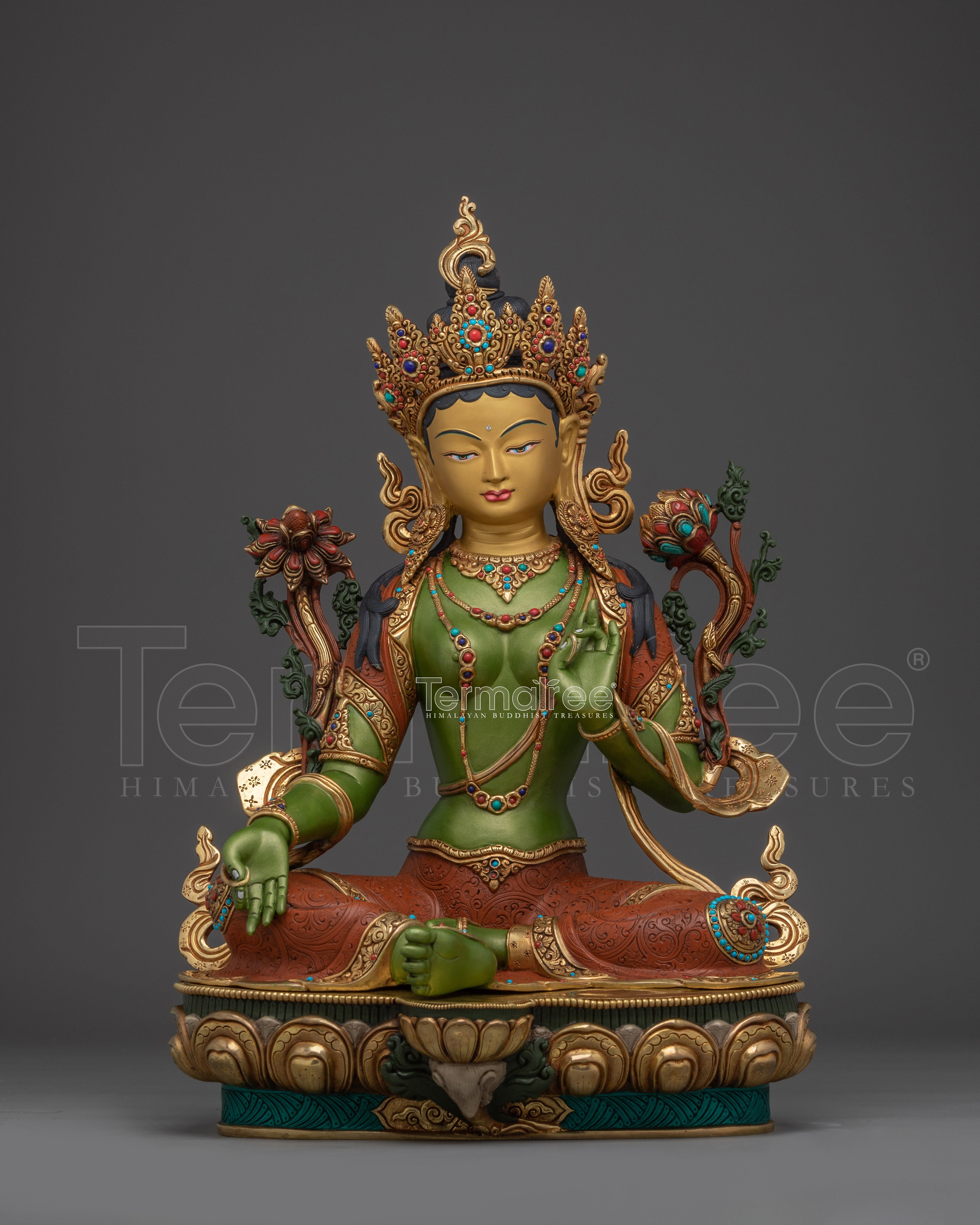Compassionate Mother Green Tara Statue | Art for Protection
