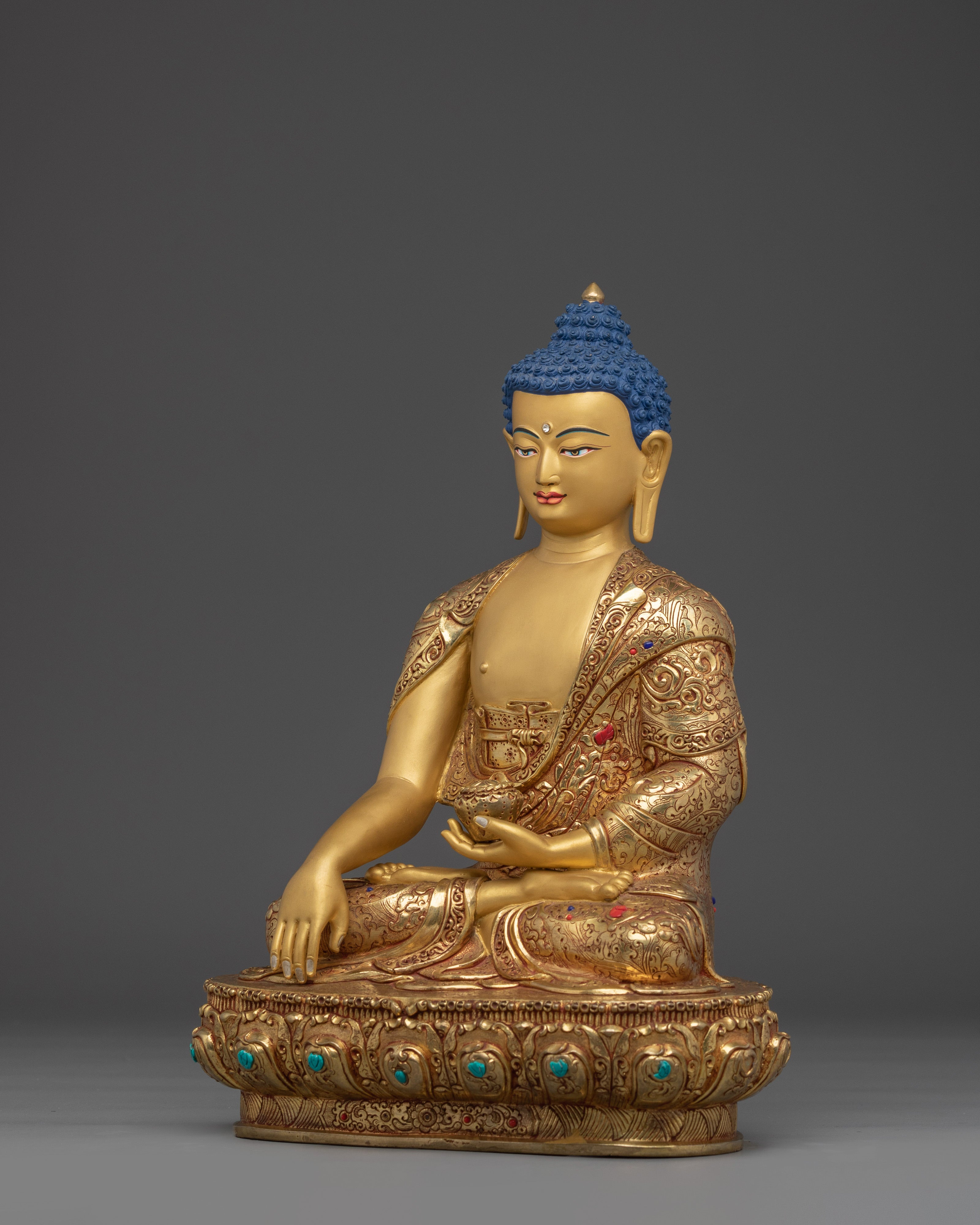 Authentic Shakyamuni Buddha Statue for Buddhist Spirituality and Meditation