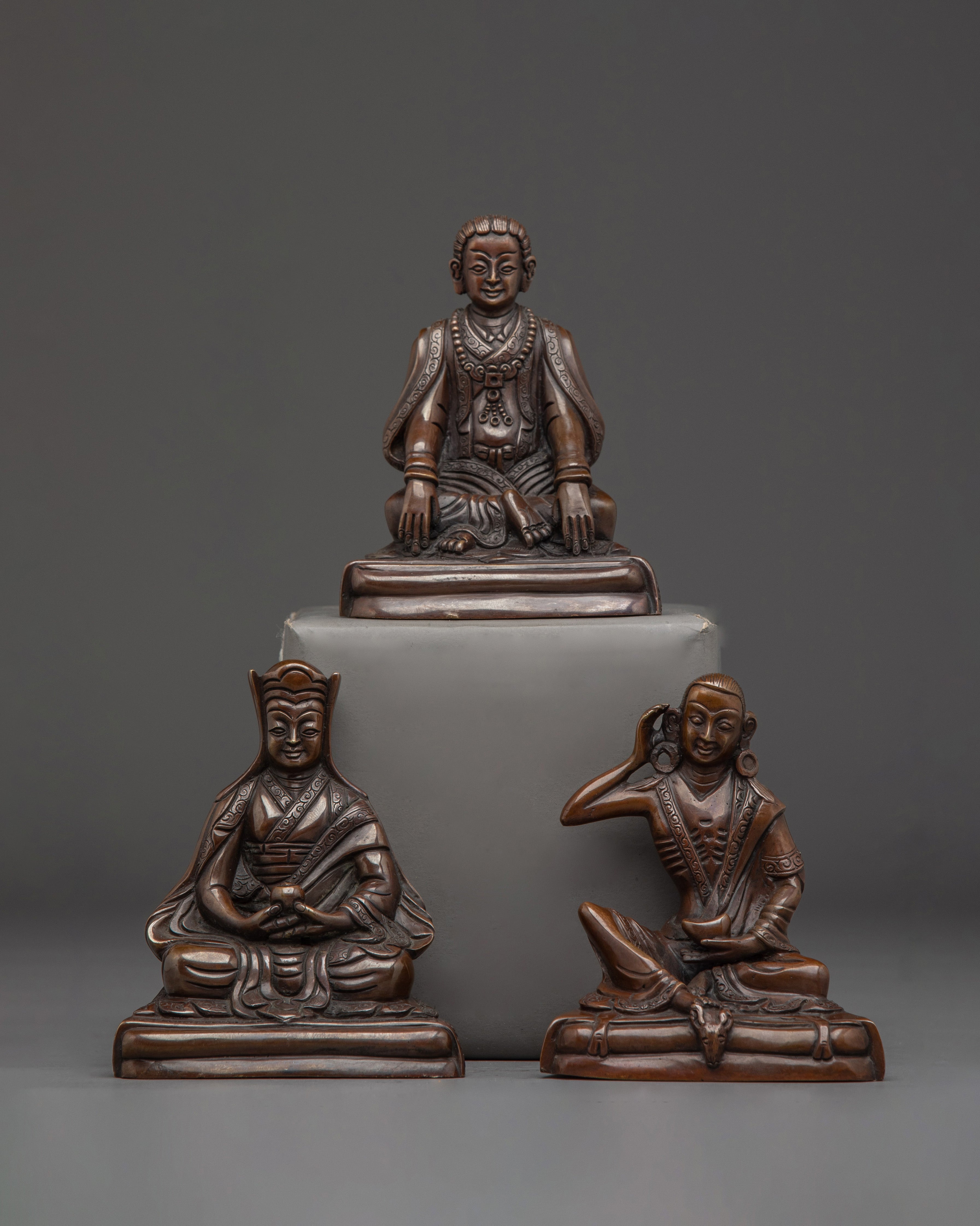 Marpha Statue Set | Revered Tibetan Buddhist Influential Yogis