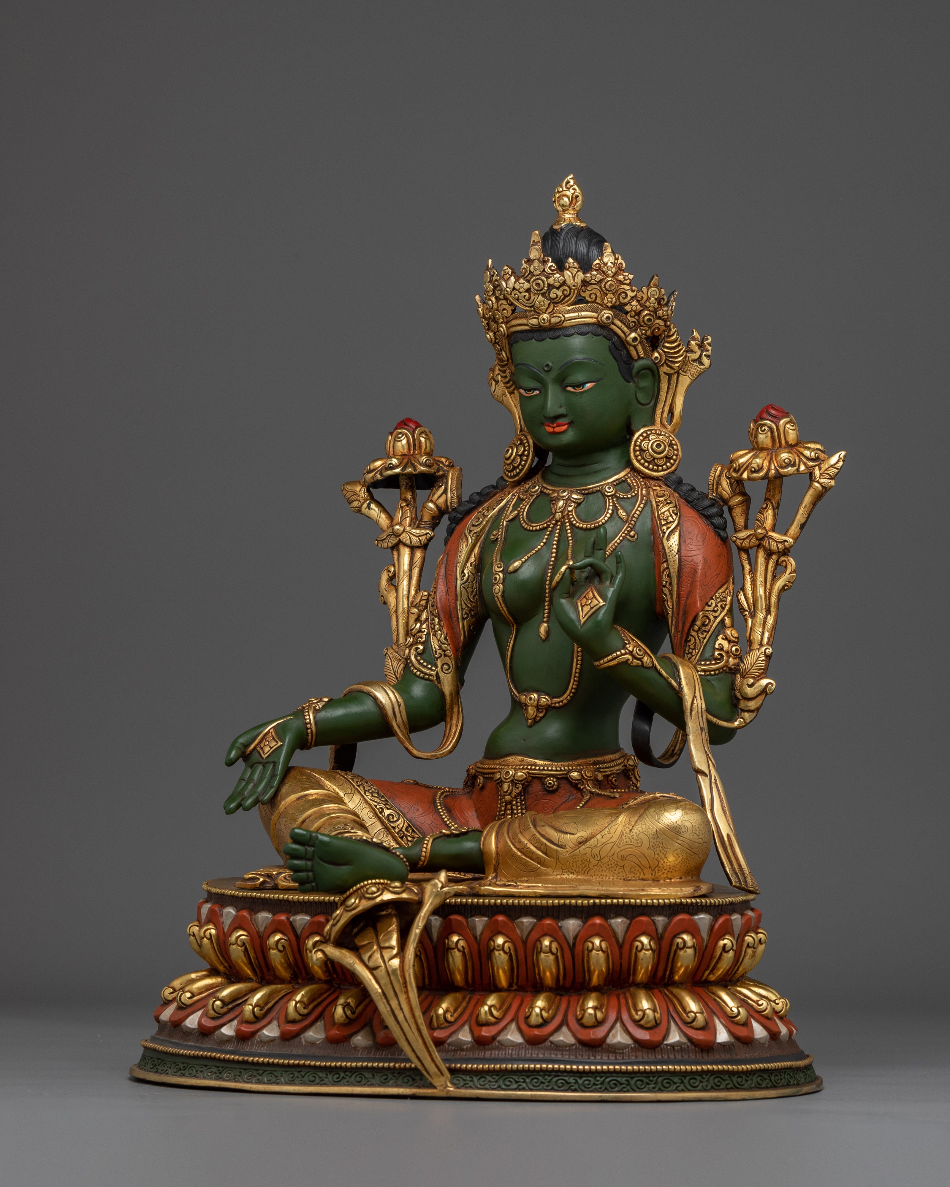 Sacred  Art of Green Tara | Female Tara