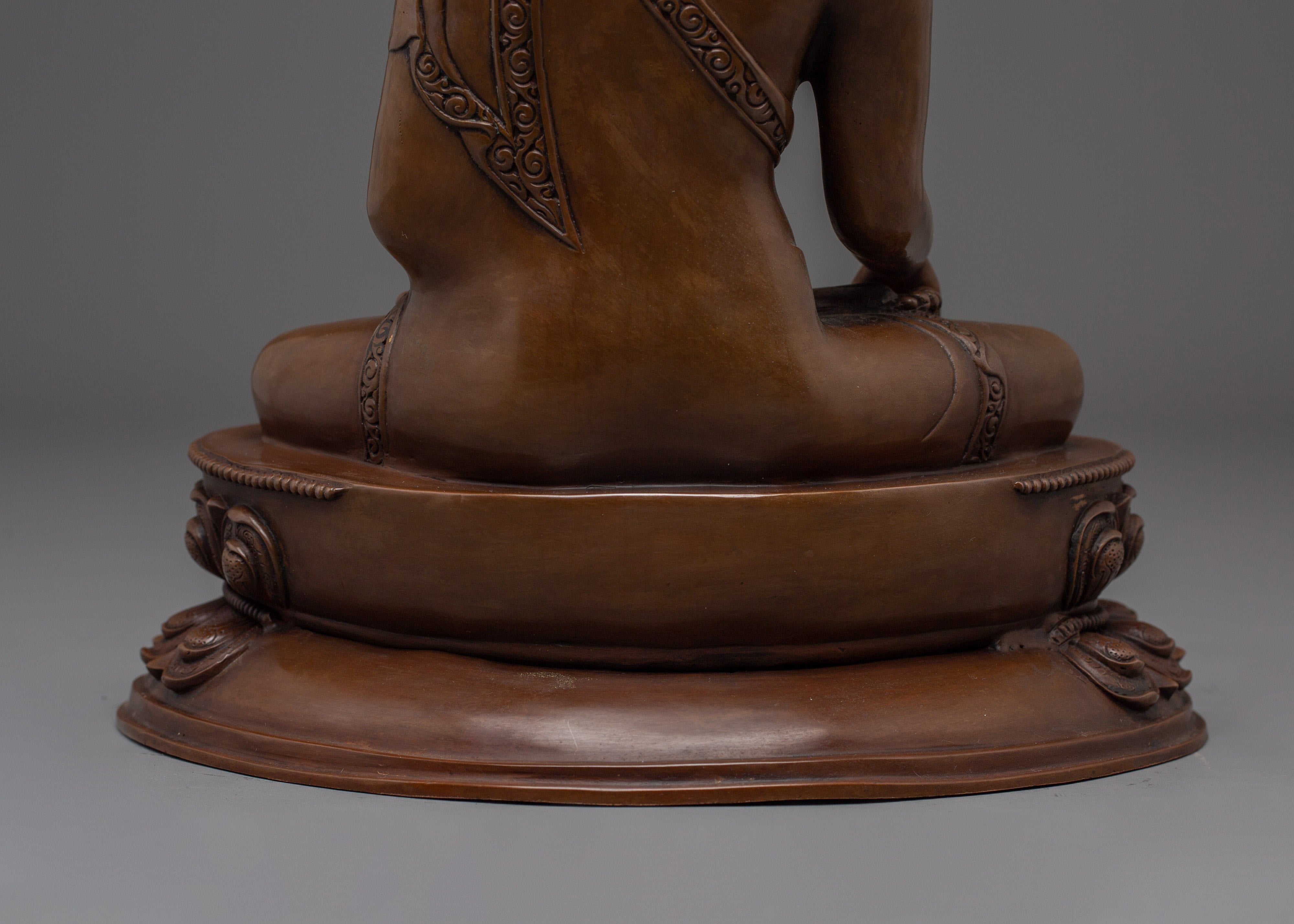Shakyamuni Buddha Oxidized Copper Sculpture | Symbol of Enlightenment