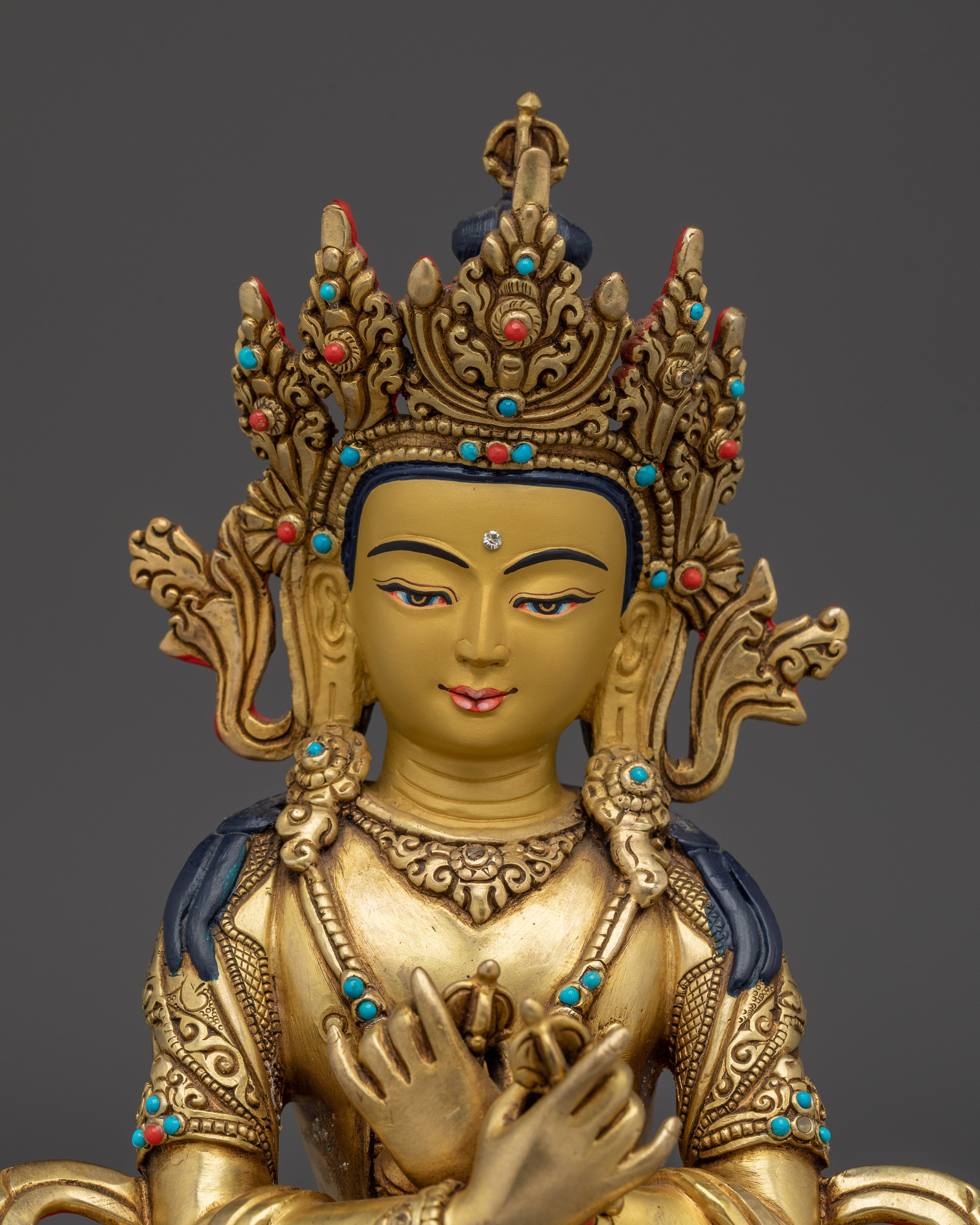 Vajradhara Copper Golden Statue | Buddhist Primodial Buddha
