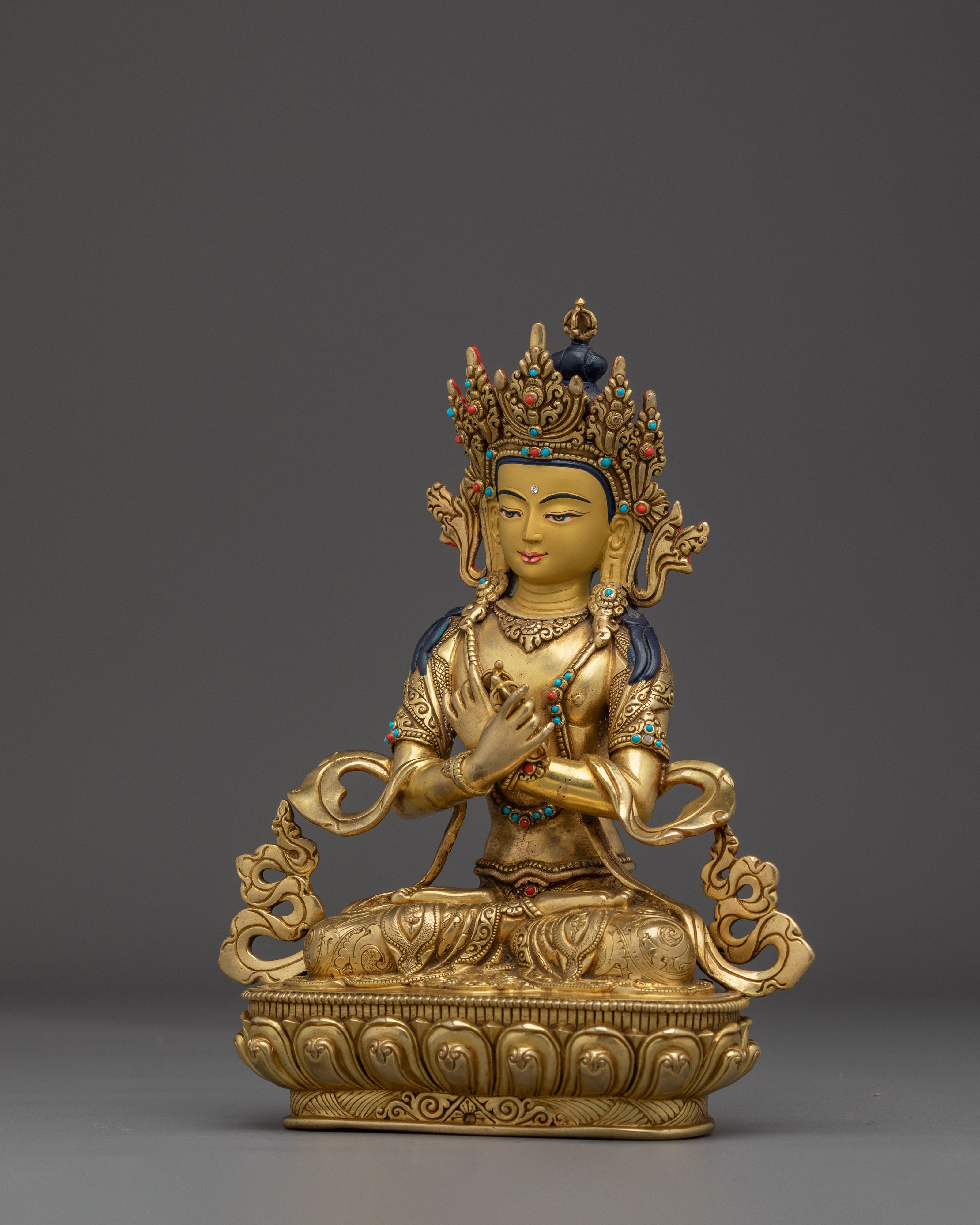 Vajradhara Copper Golden Statue | Buddhist Primodial Buddha