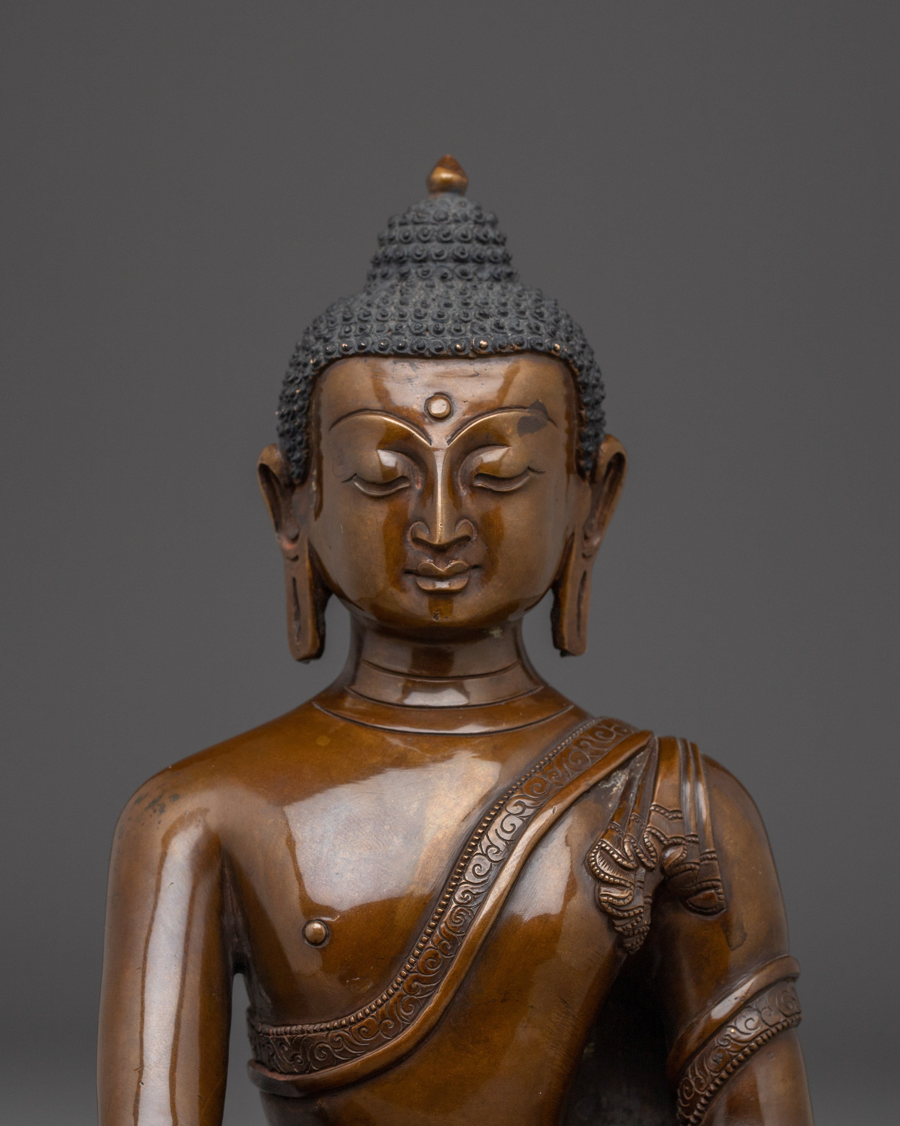 Peaceful Meditation Icon Shakyamuni Buddha | Spiritual Awakening Symbol
