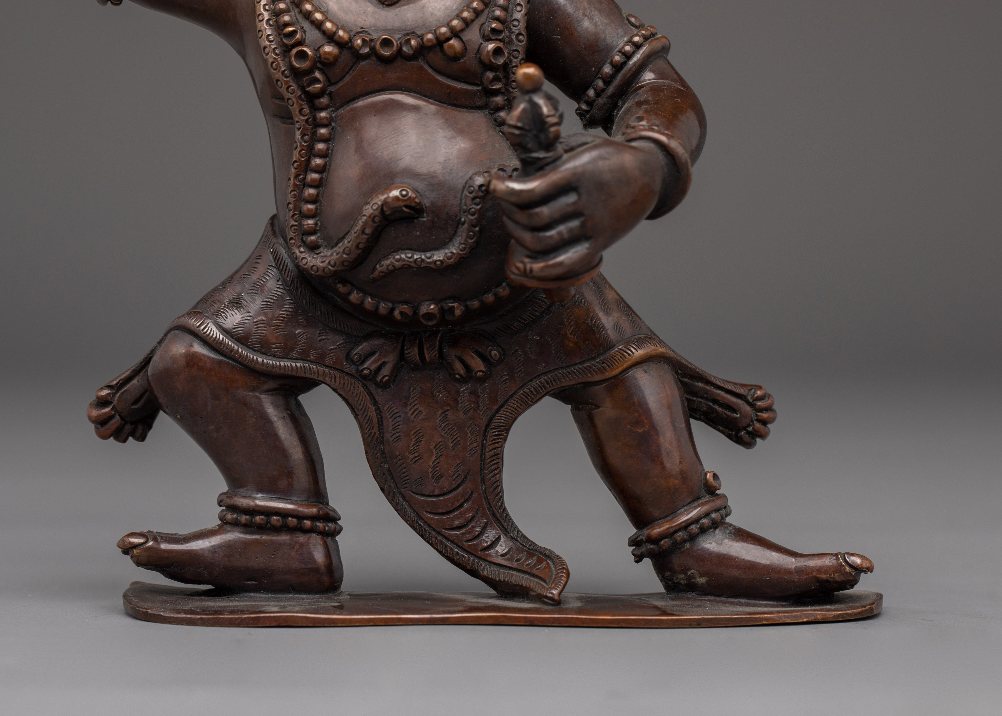 Vajrapani Oxidized Copper Statue | Protector of the Buddha