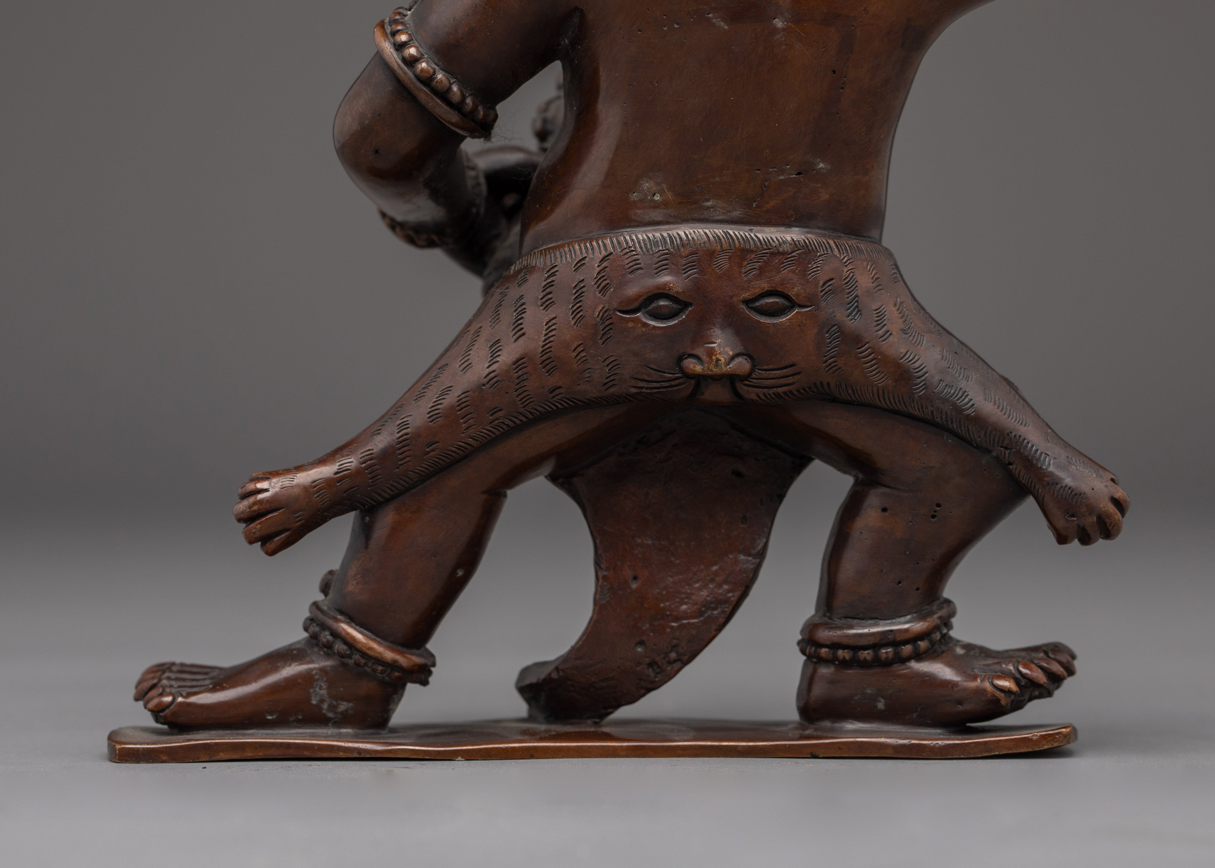 Vajrapani Oxidized Copper Statue | Protector of the Buddha