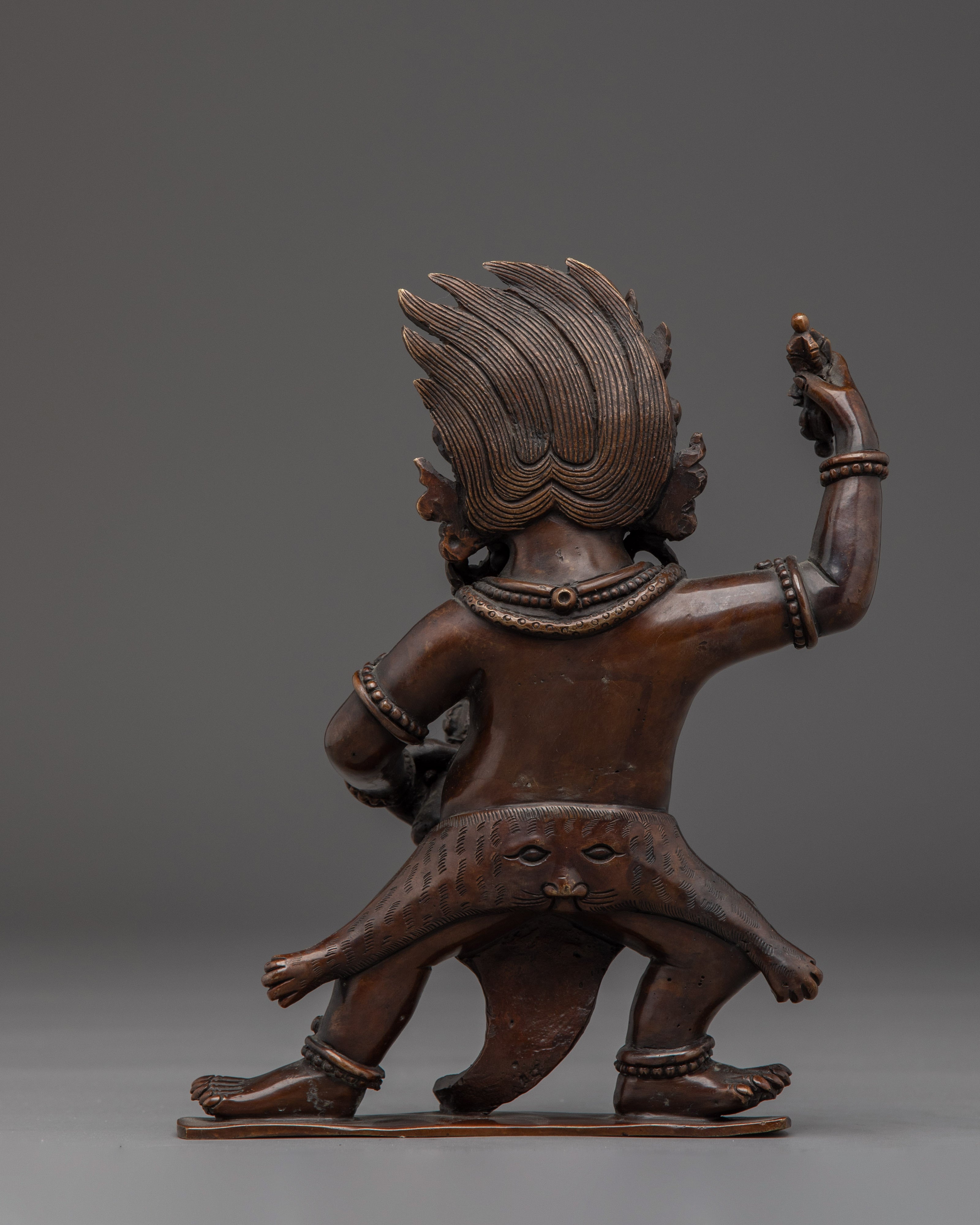 Vajrapani Oxidized Copper Statue | Protector of the Buddha