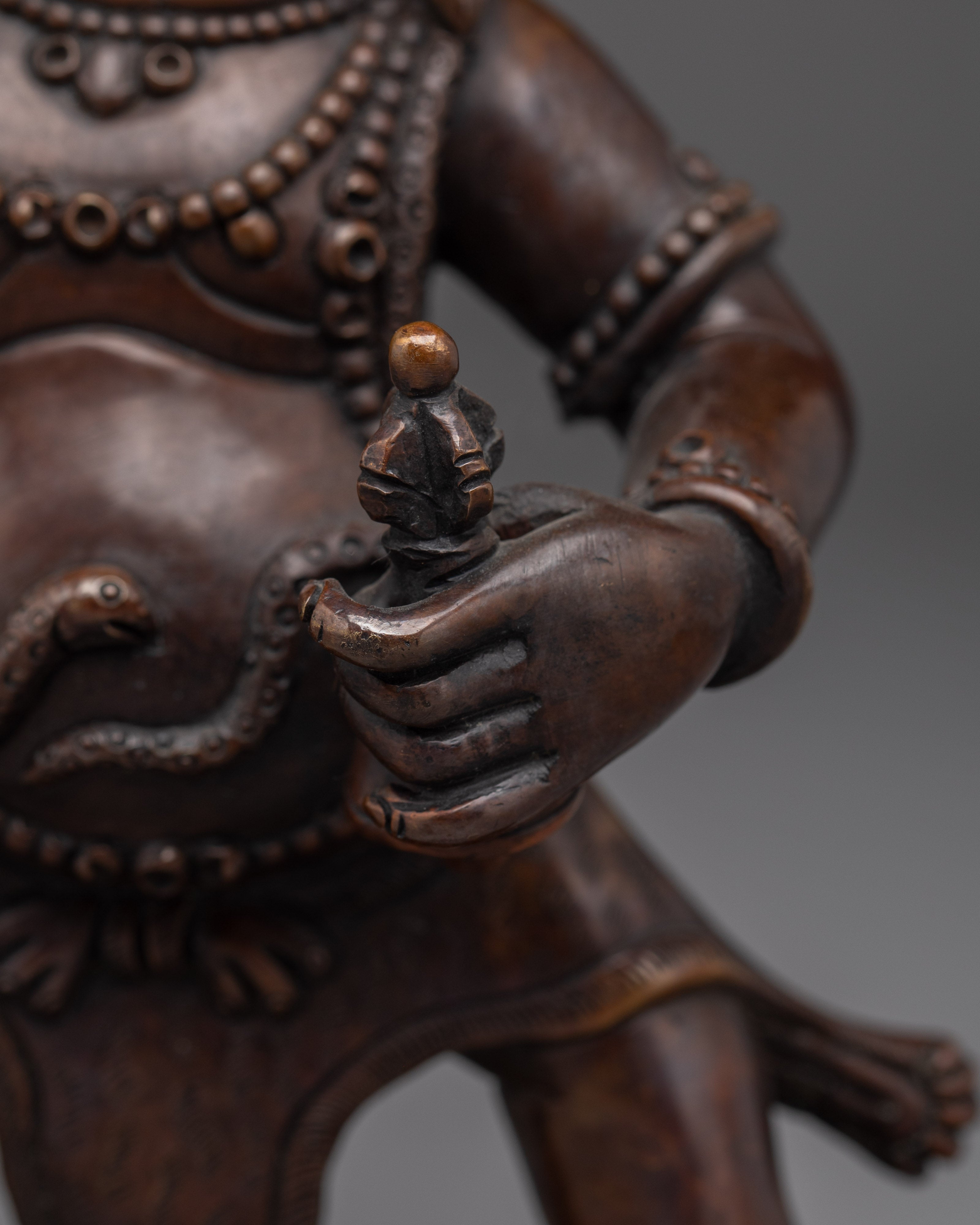 Vajrapani Oxidized Copper Statue | Protector of the Buddha