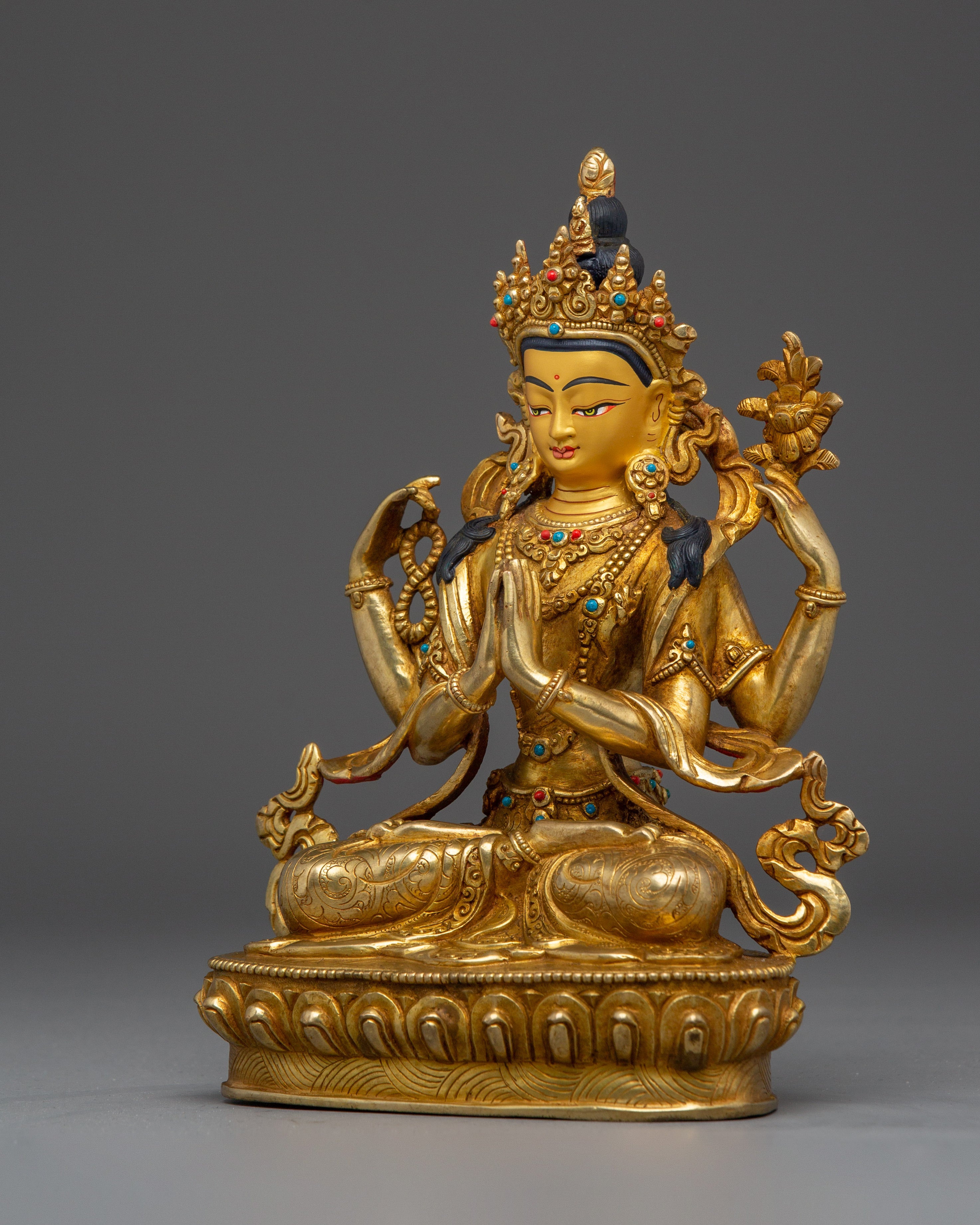 The Tibetan Chenrezig Sculpture | Bodhisattva of Compassion