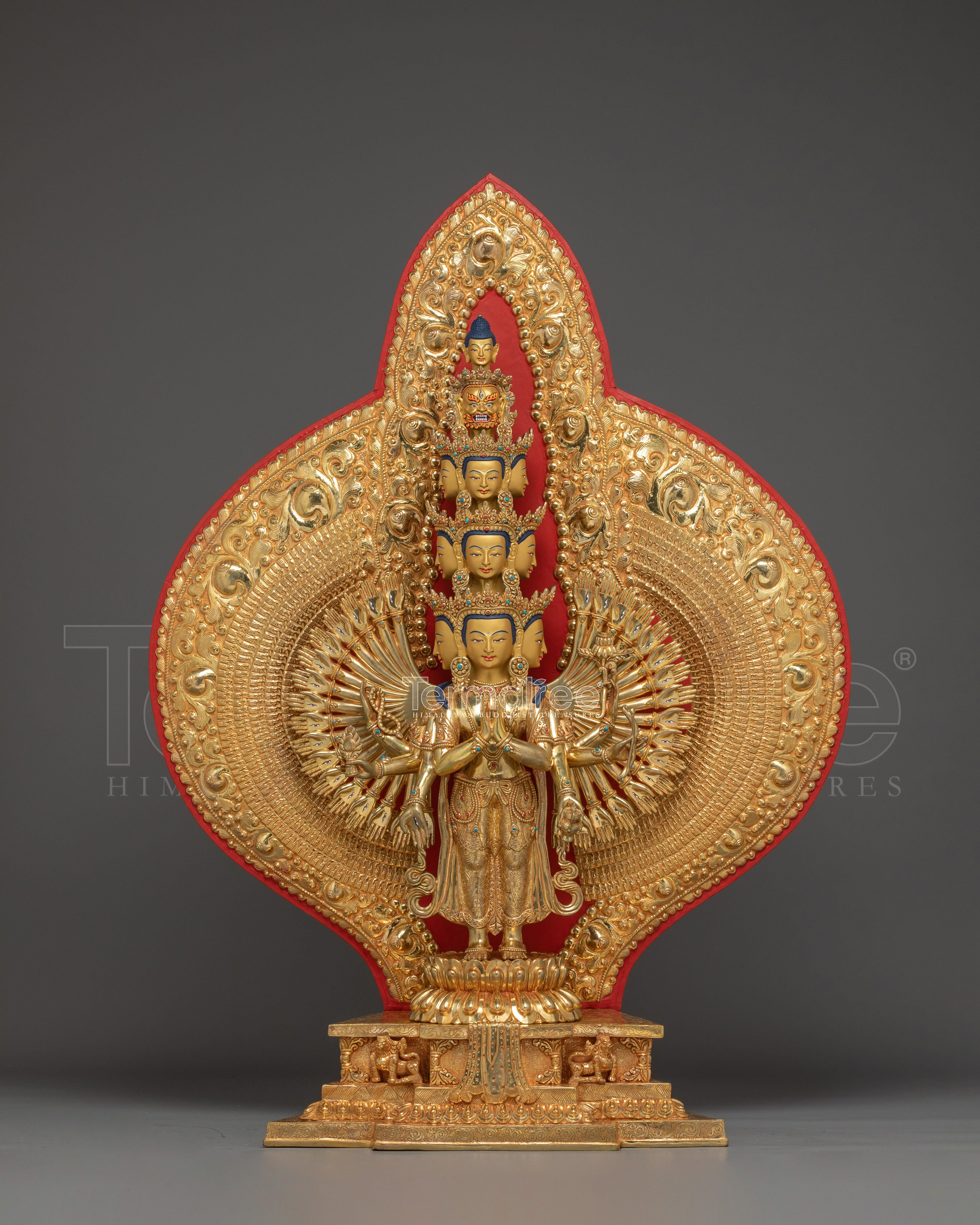 1000 Armed Chenrezig, Buddhist Protector Deity | Tibetan Sacred Art