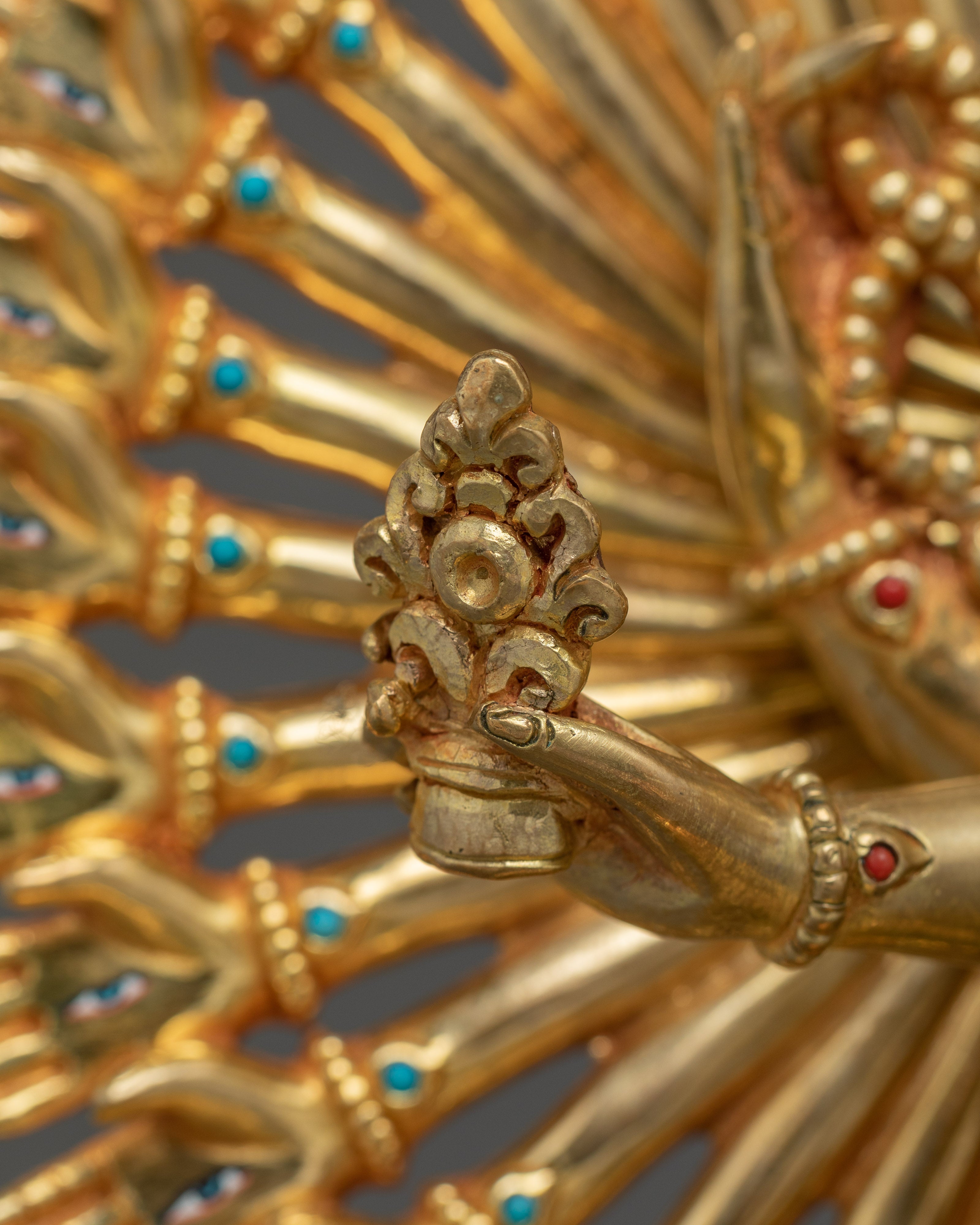 1000 Armed Chenrezig, Lord Of Compassion | Tibetan Buddhist Icon