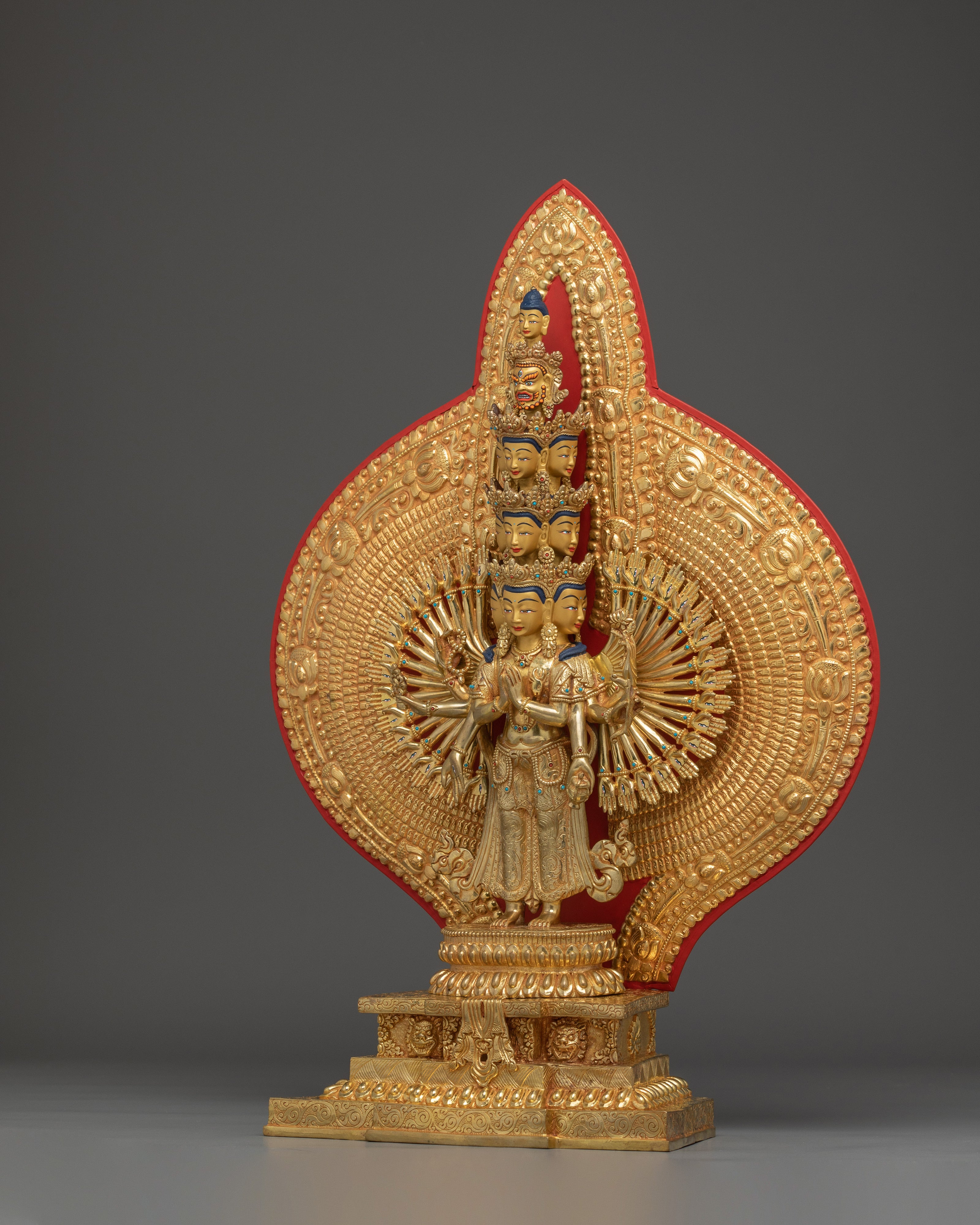 1000 Armed Chenrezig, Lord Of Compassion | Tibetan Buddhist Icon