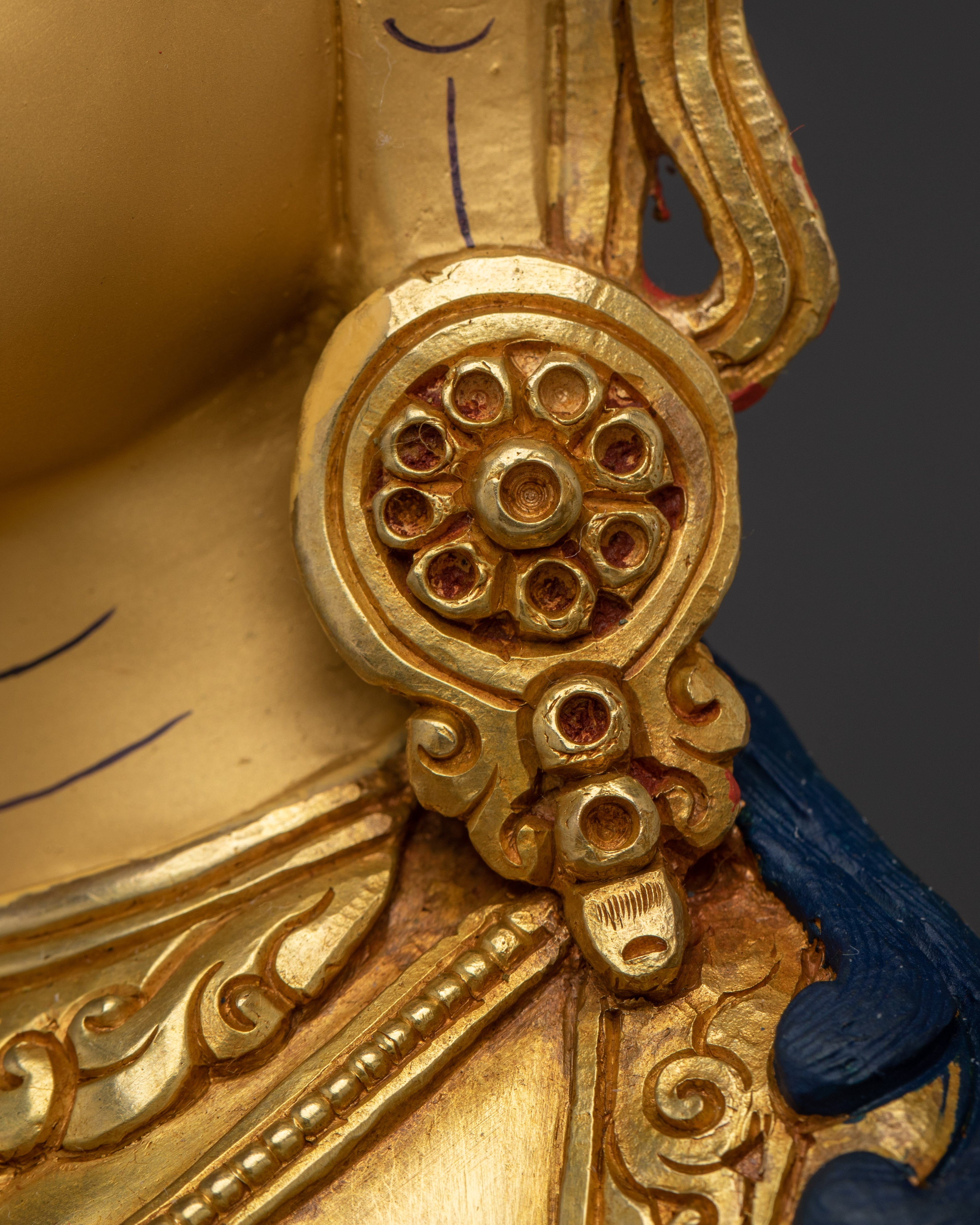 Handmade Golden Green Tara Nepali Artwork | Mother of All Buddhas