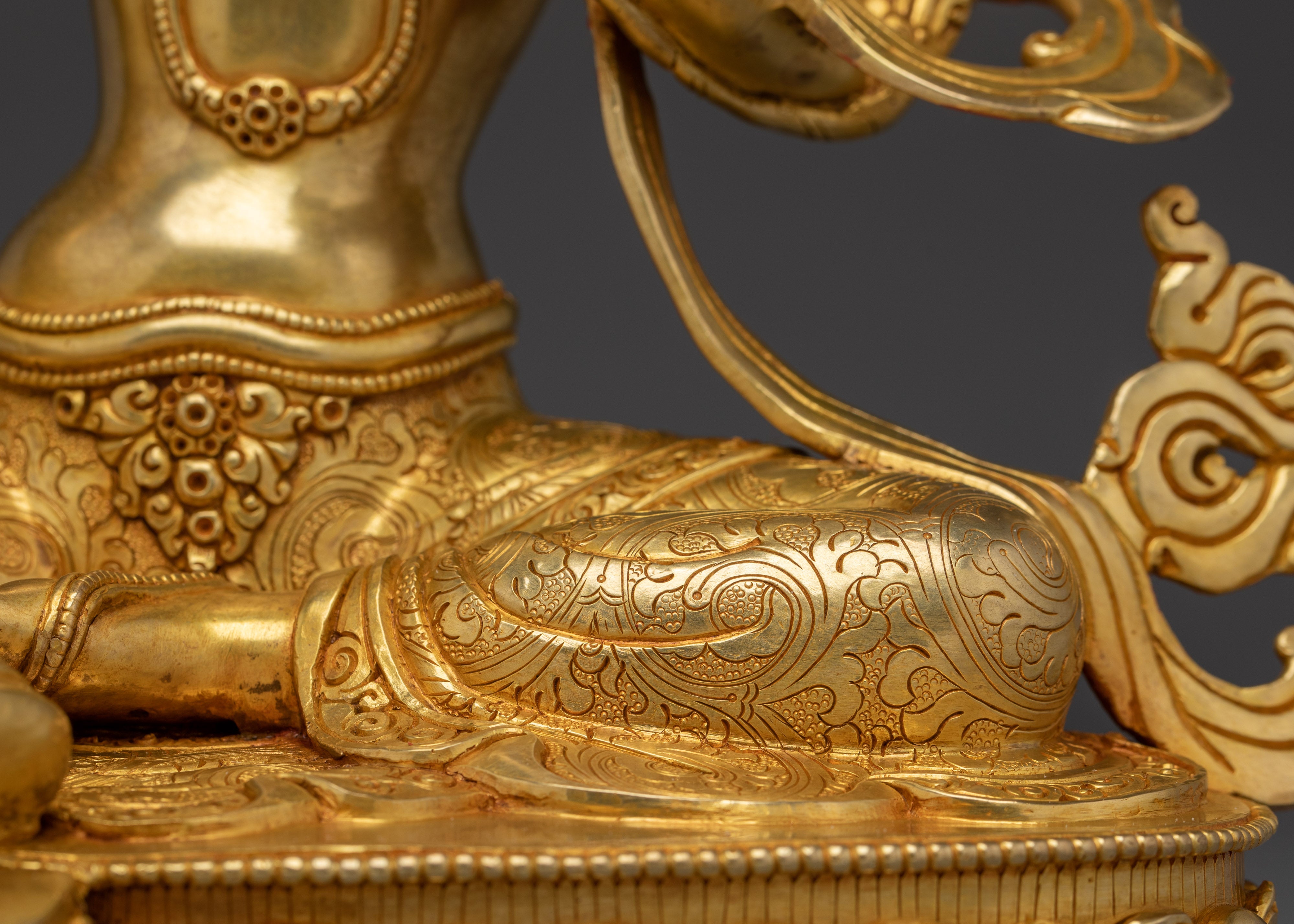 Handmade Golden Green Tara Nepali Artwork | Mother of All Buddhas