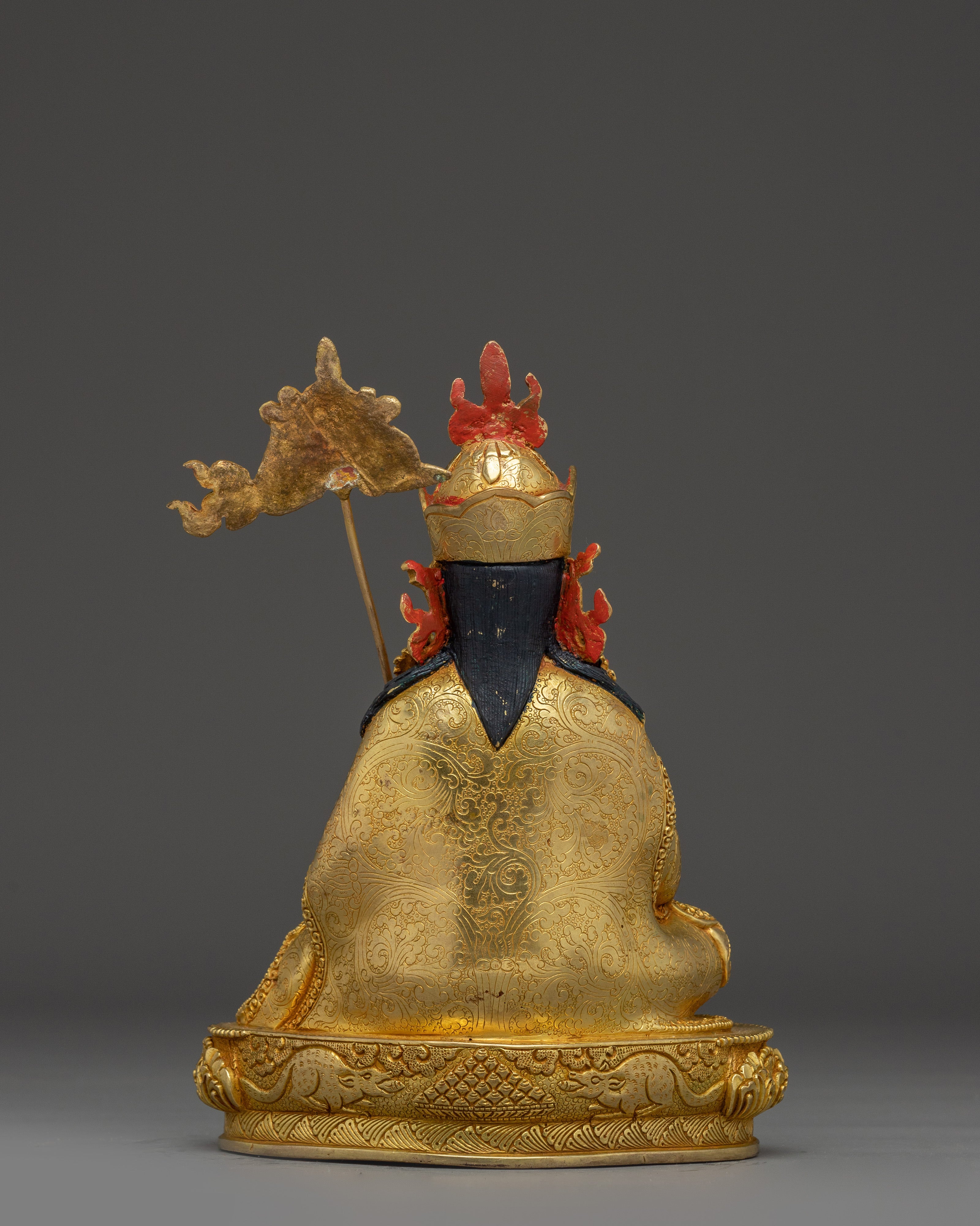 Golden Guru Norla Statue | Buddhist Spiritual Artwork