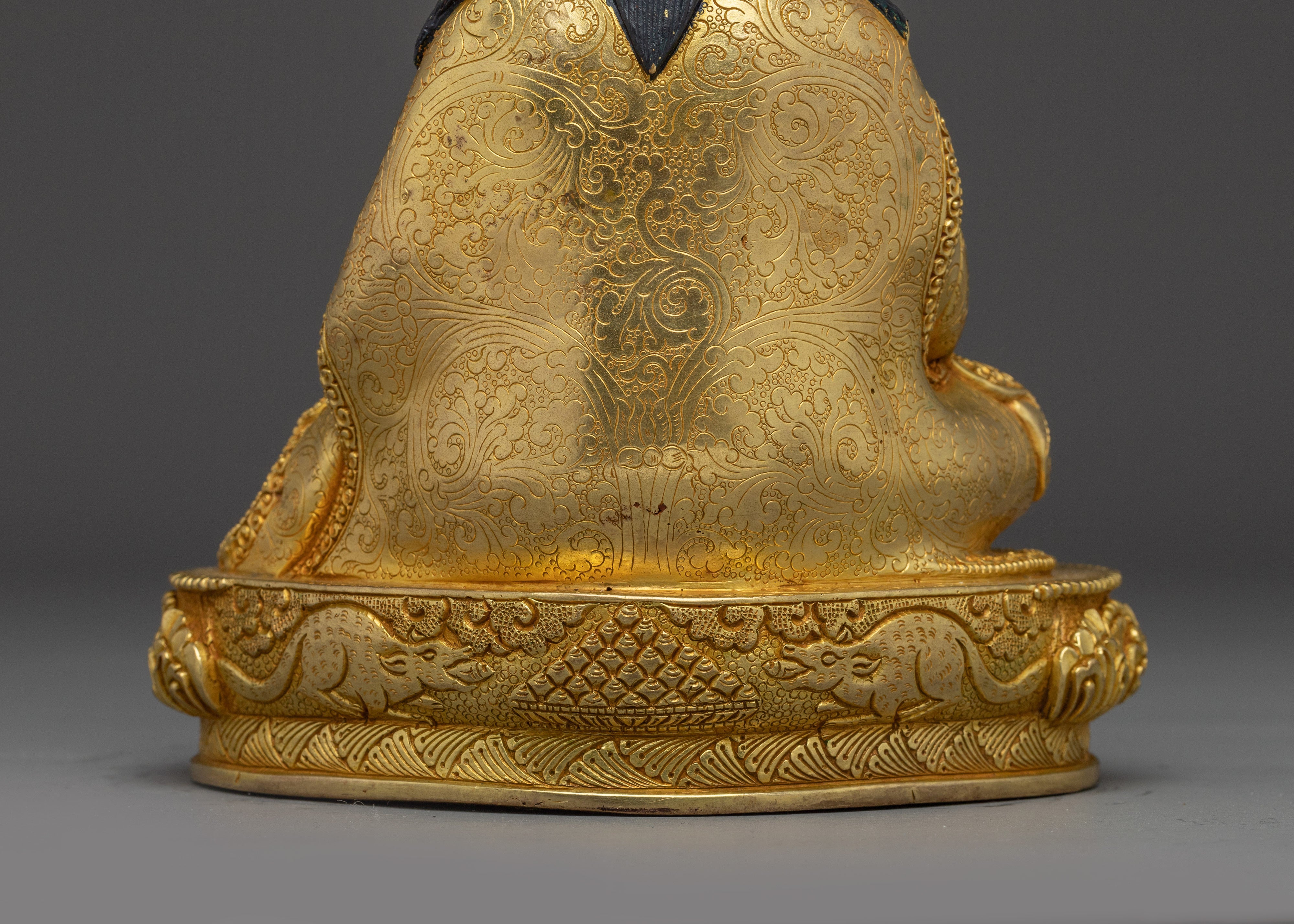 Golden Guru Norla Statue | Buddhist Spiritual Artwork