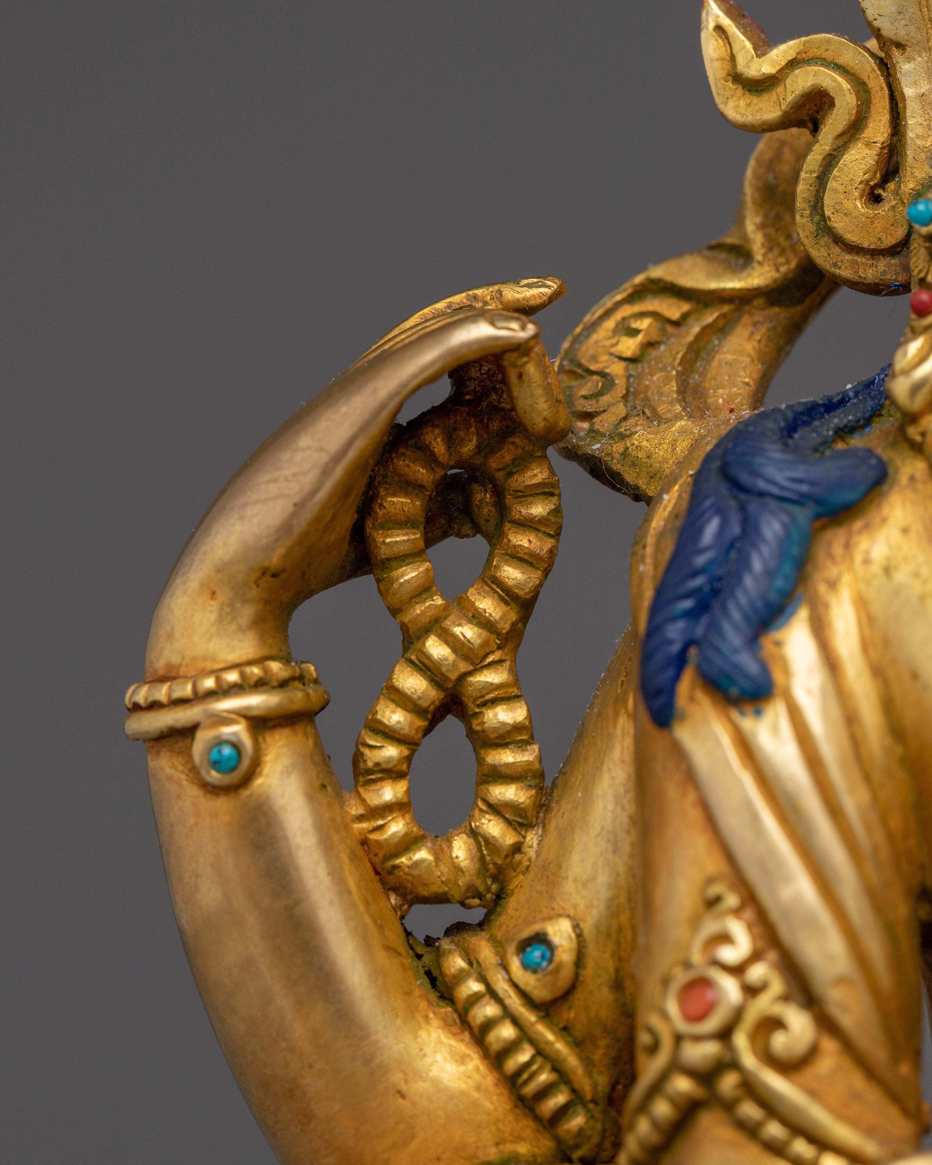 Chenrezig Statue with Gemstones for Compassion | Tibetan Buddhist Art