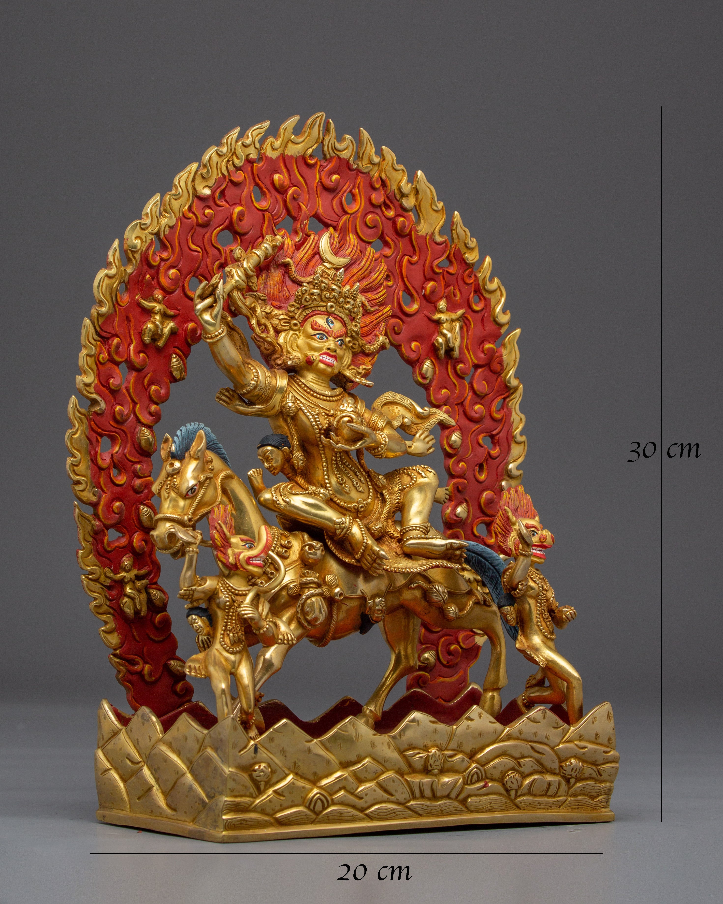 Wrathful Palden Lhamo Sculpture 
