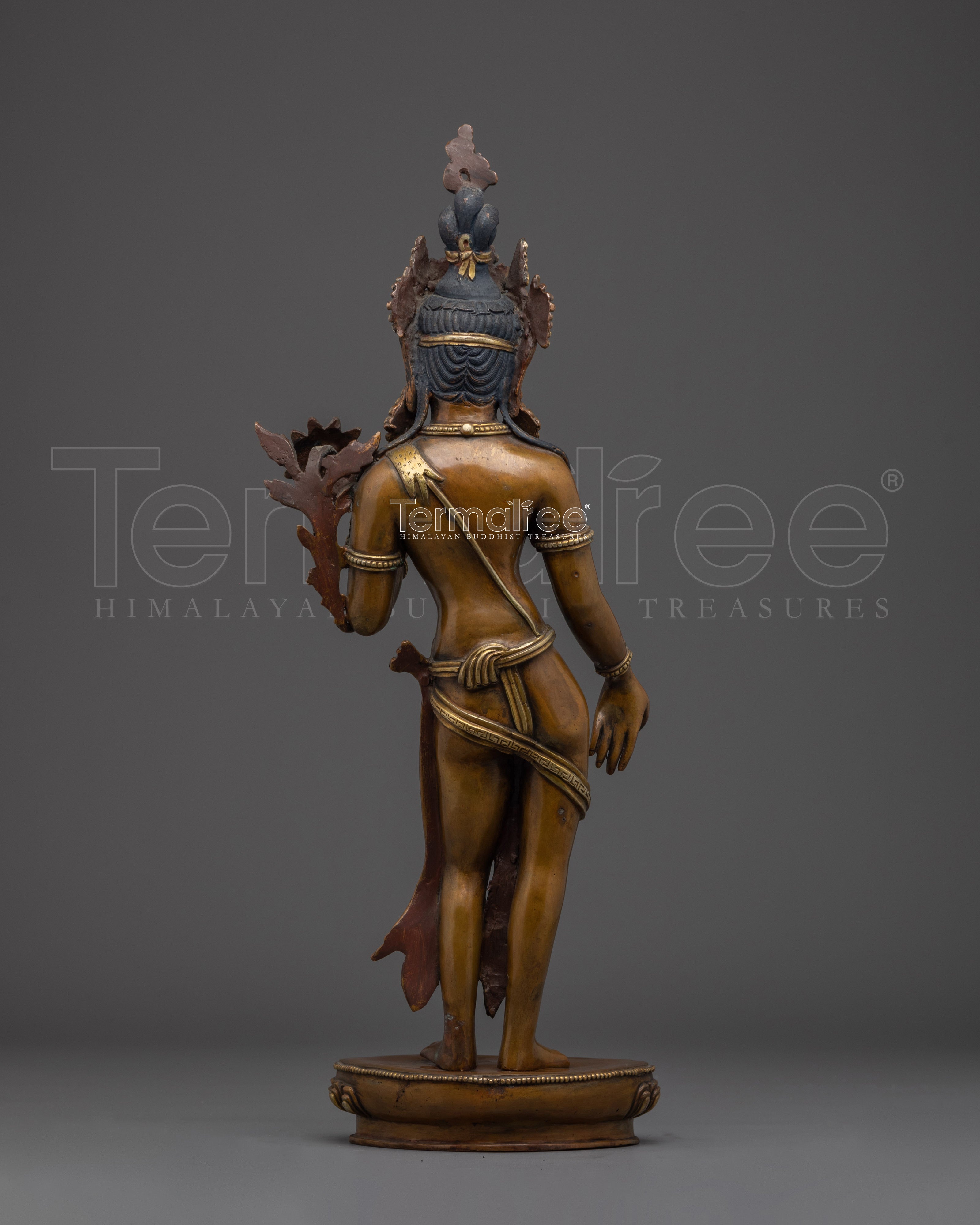 Handmade Standing Chenrezig Sculpture | Bodhisattva of Compassion