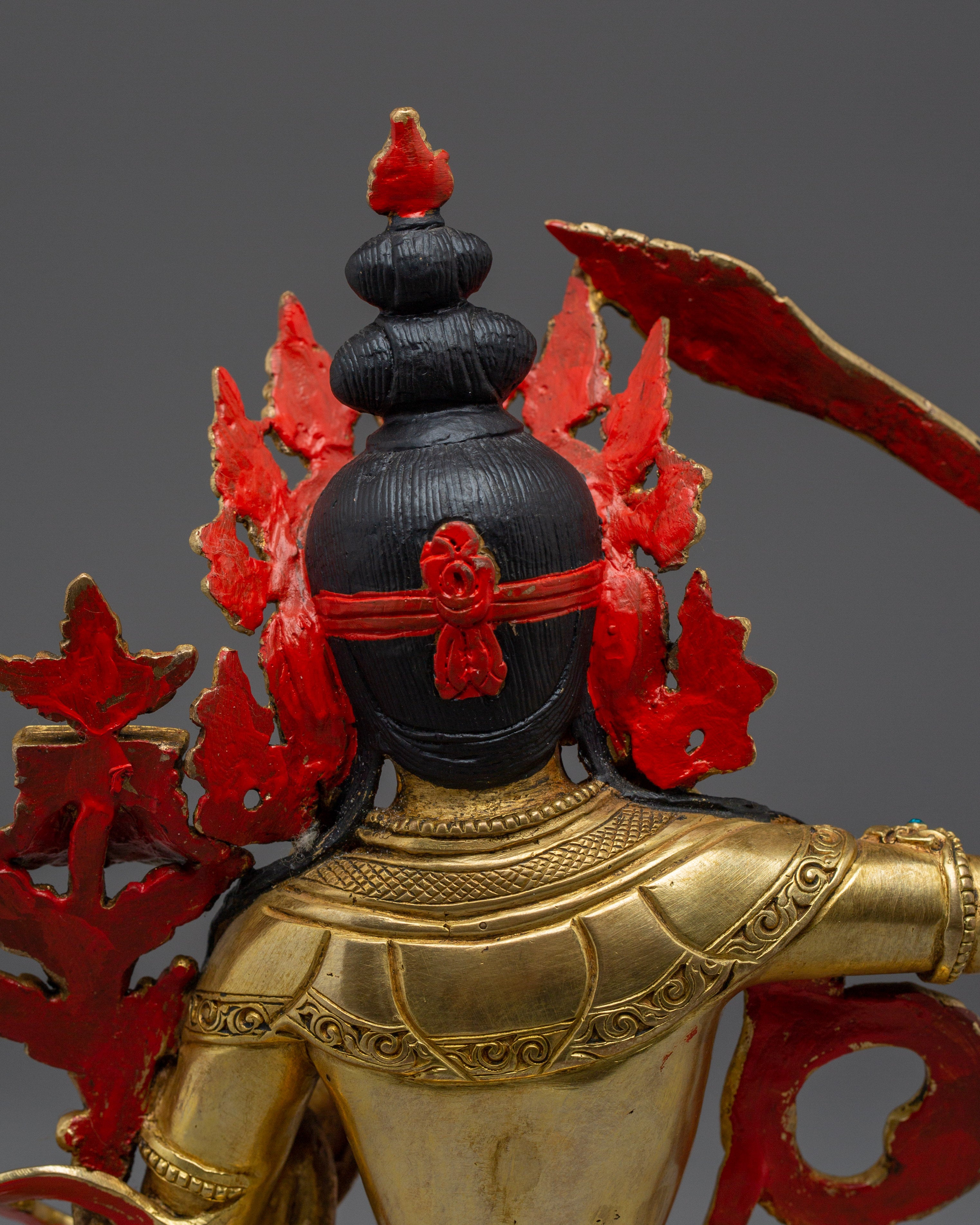 Bodhisattva Manjushri Handmade Statue | Buddhist Spiritual Decor