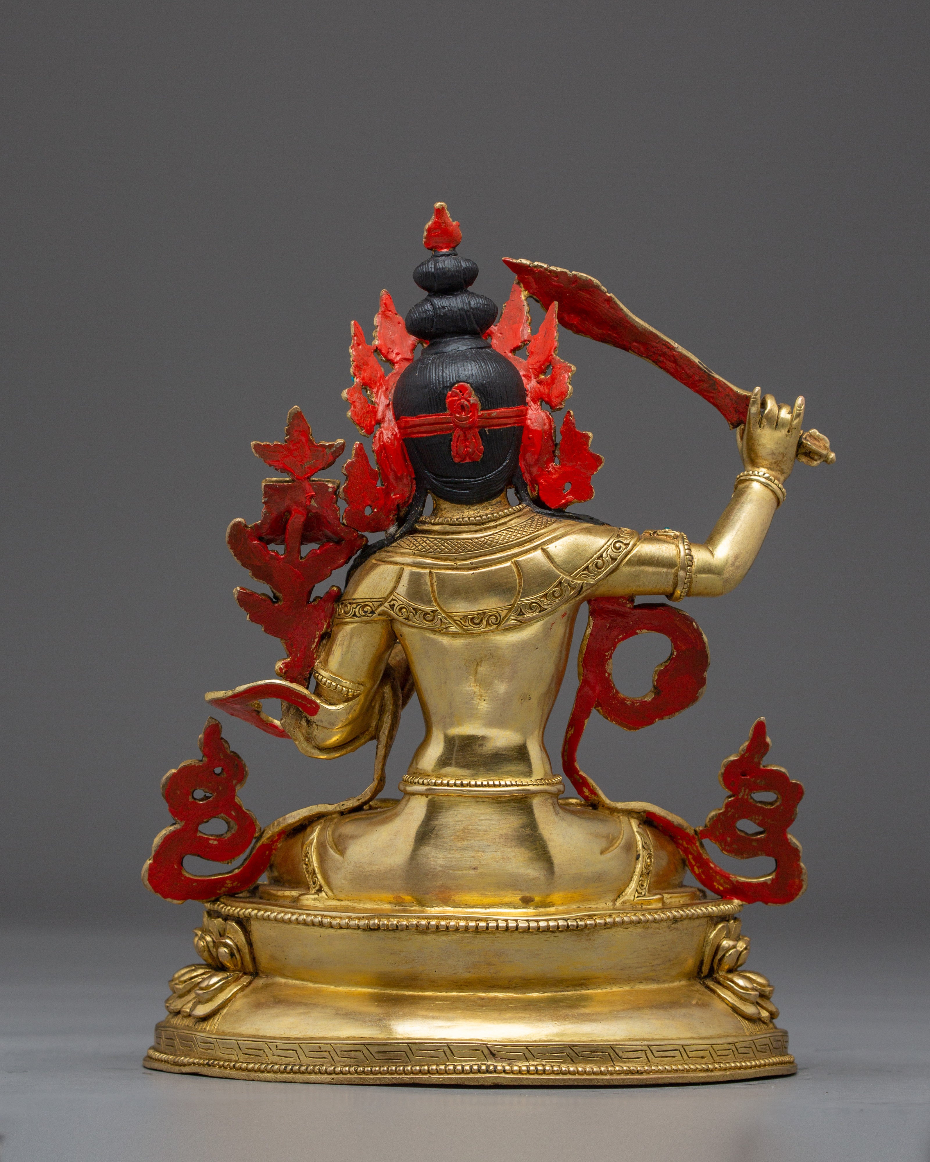 Bodhisattva Manjushri Handmade Statue | Buddhist Spiritual Decor