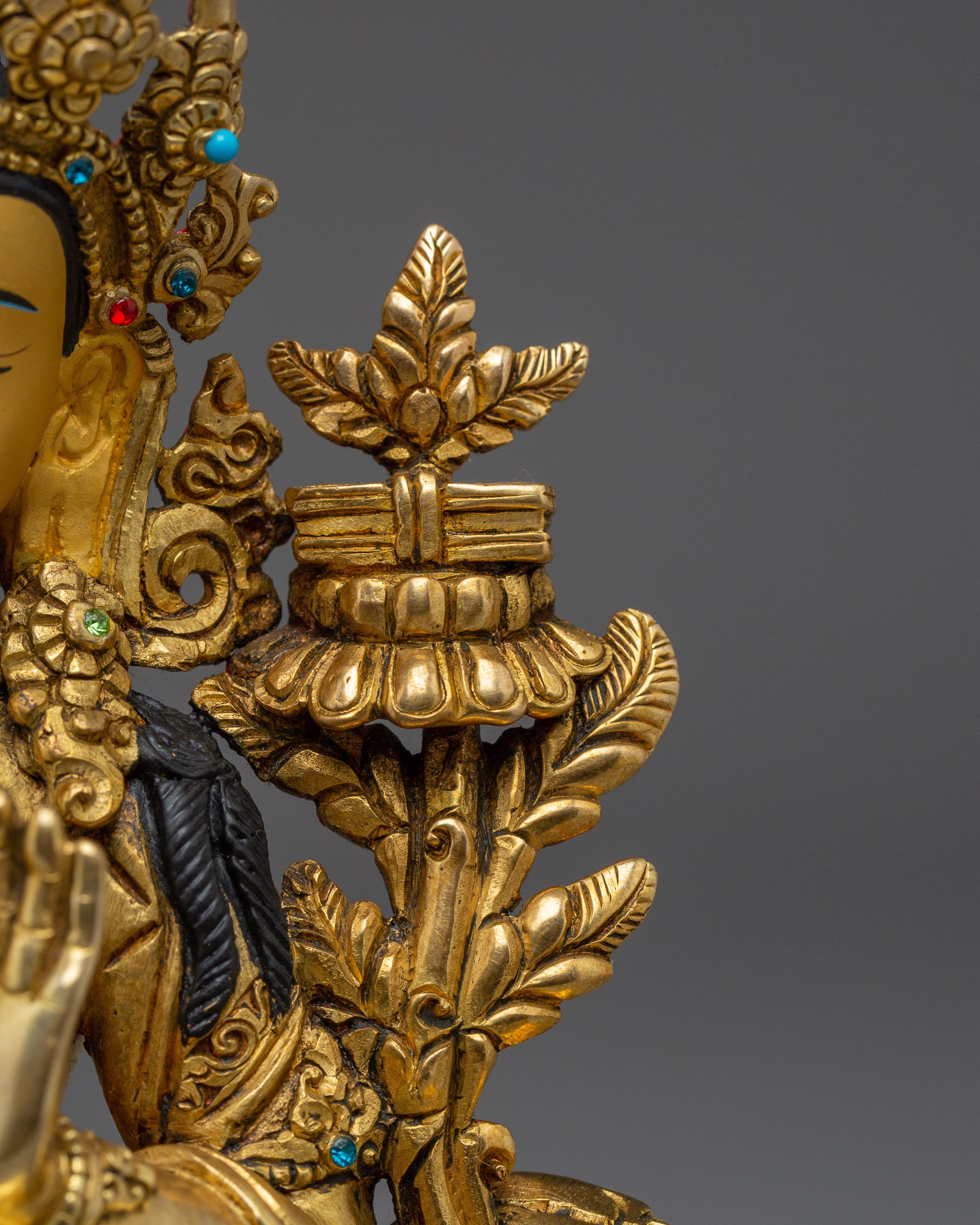Bodhisattva Manjushri Handmade Statue | Buddhist Spiritual Decor