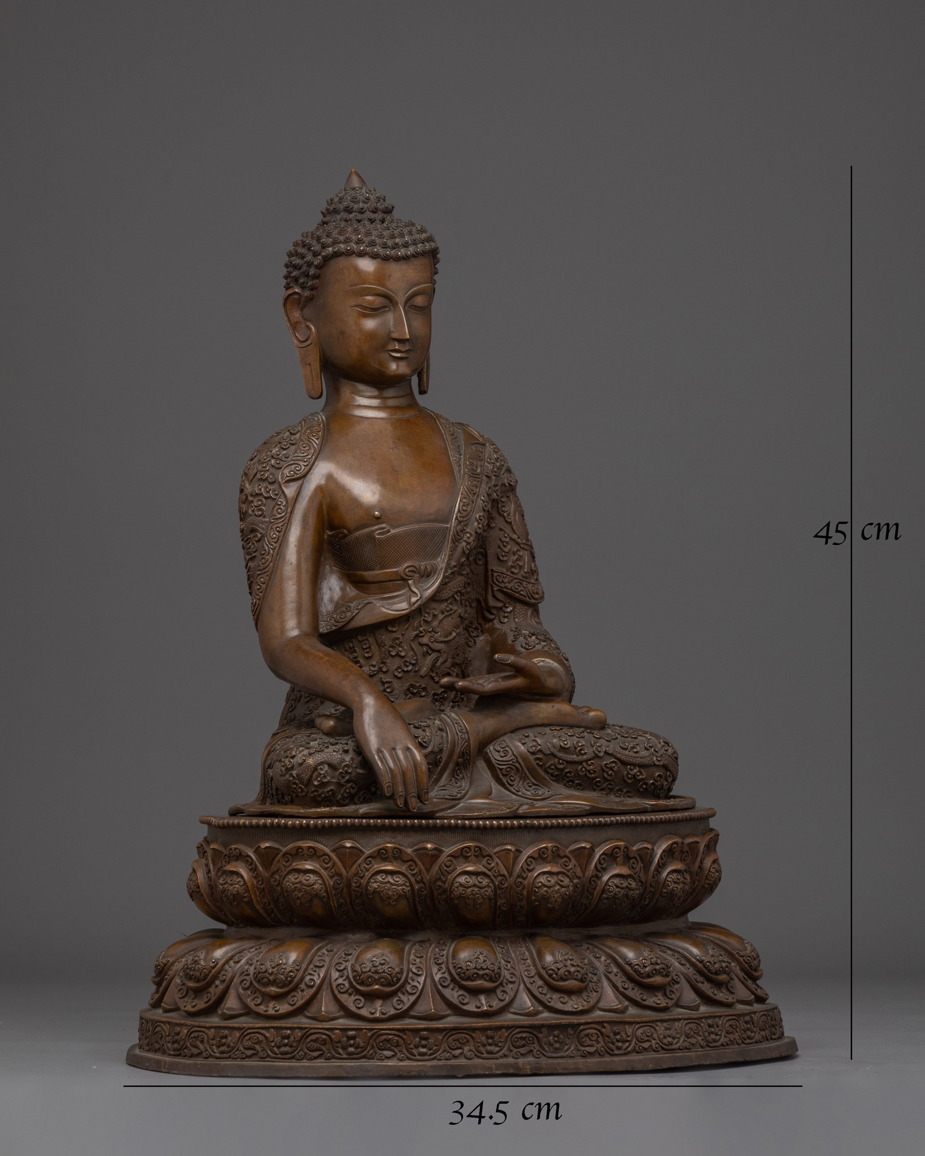 Tibetan Shakyamuni Buddha Meditation Sculpture 