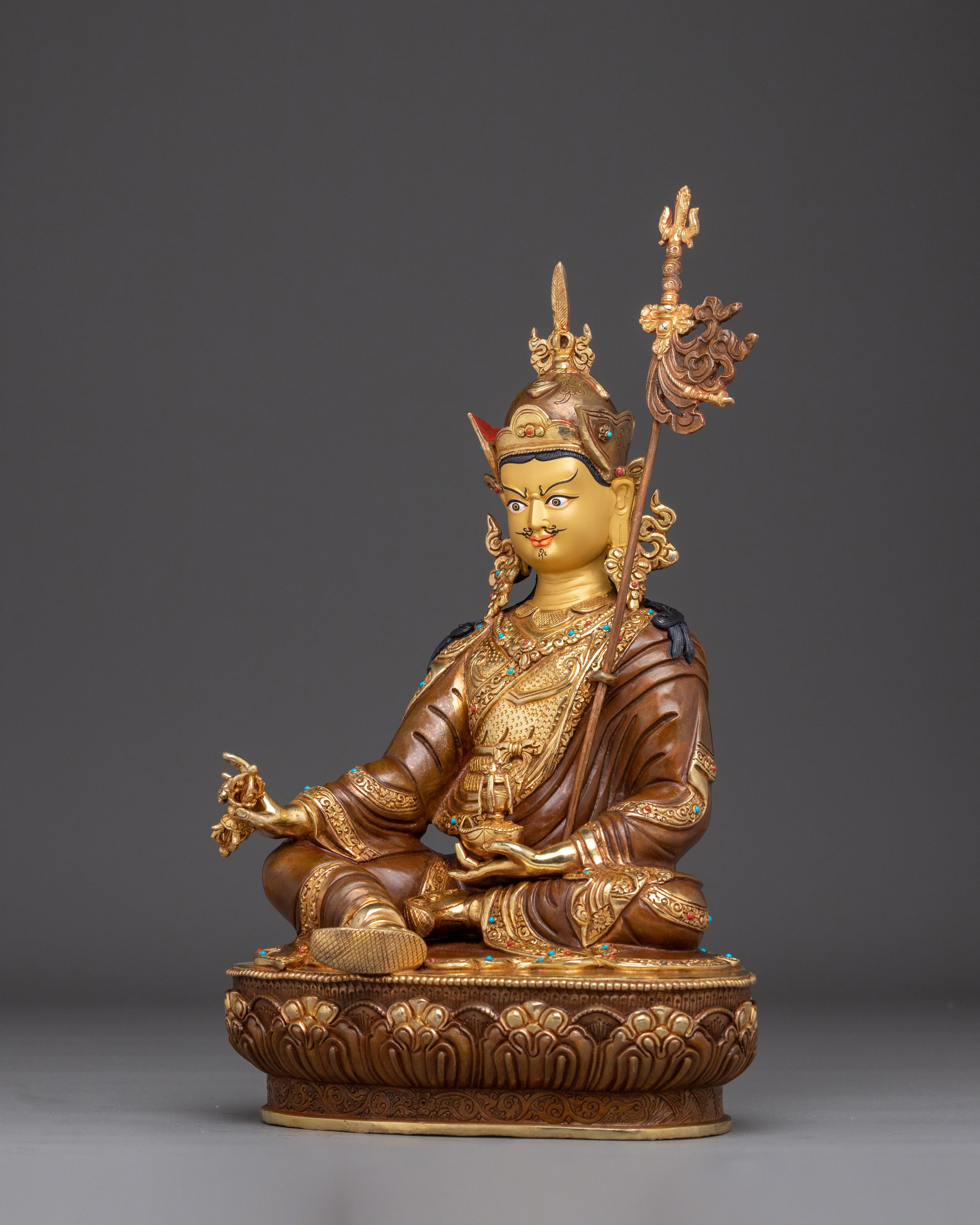 Guru Rinpoche, Enlightened Master Figure | Meditation Altar Decor