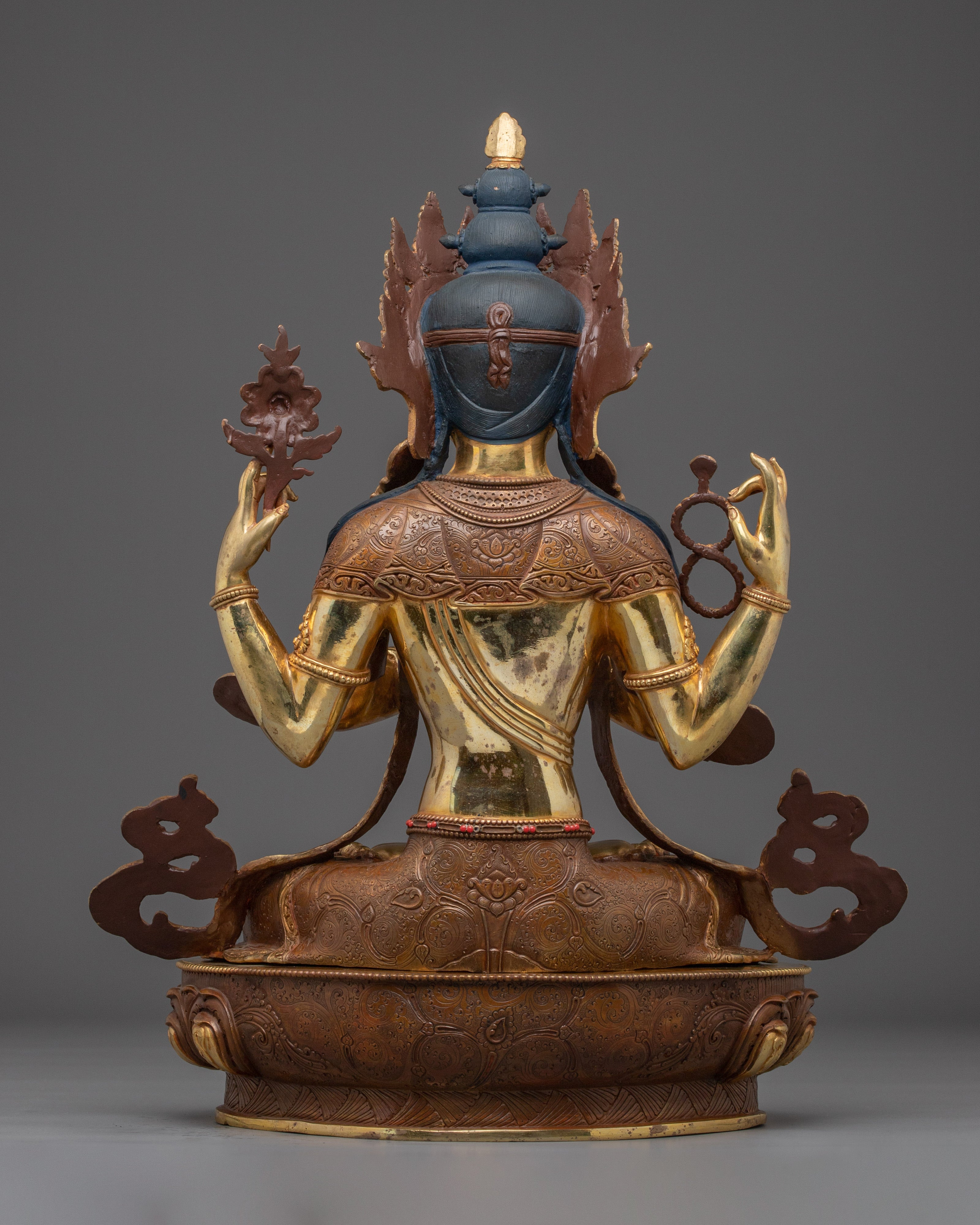Spiritual Decor Chenrezig | Handmade Nepali Sculpture