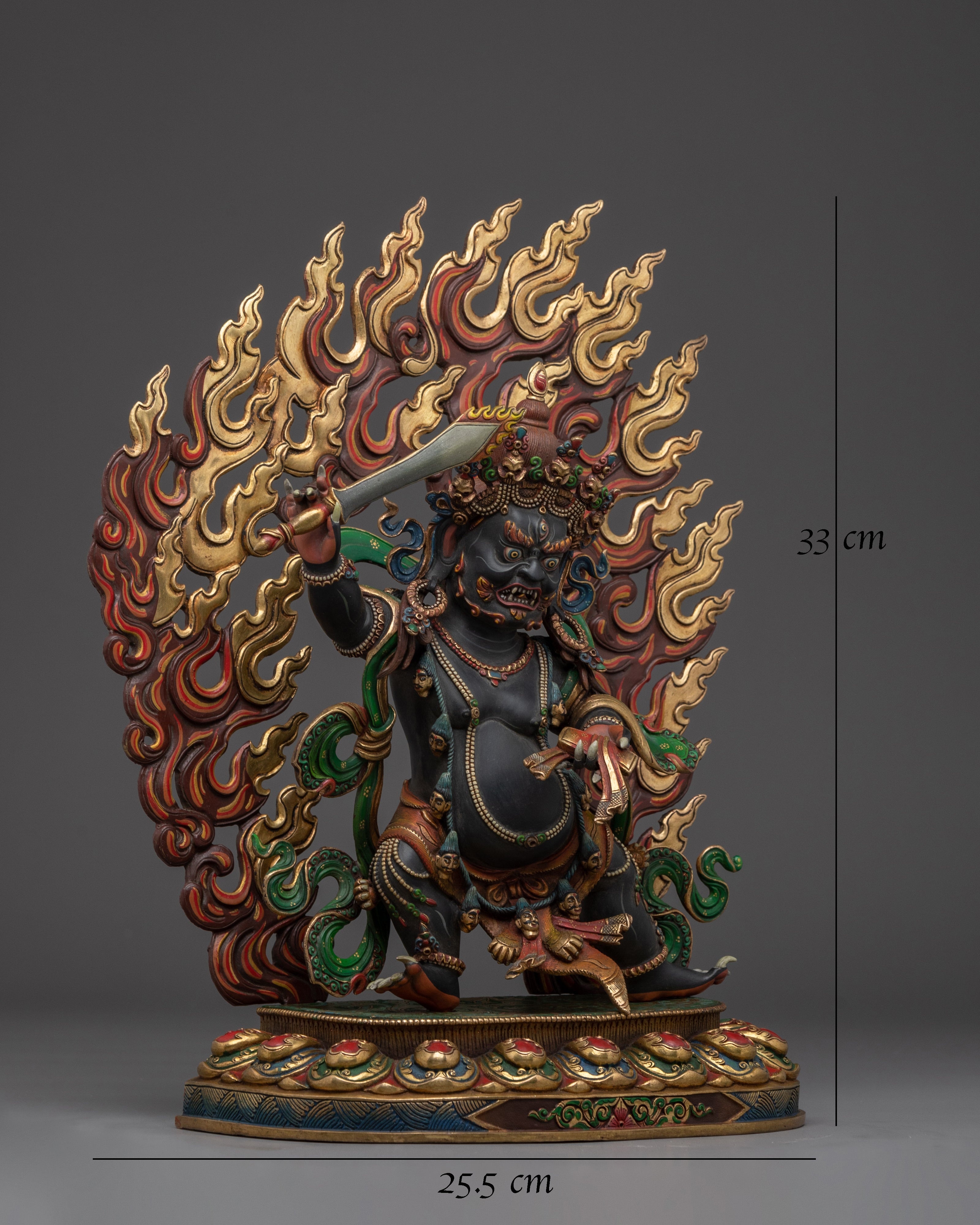 tibetan-black-manjushri-sculpture