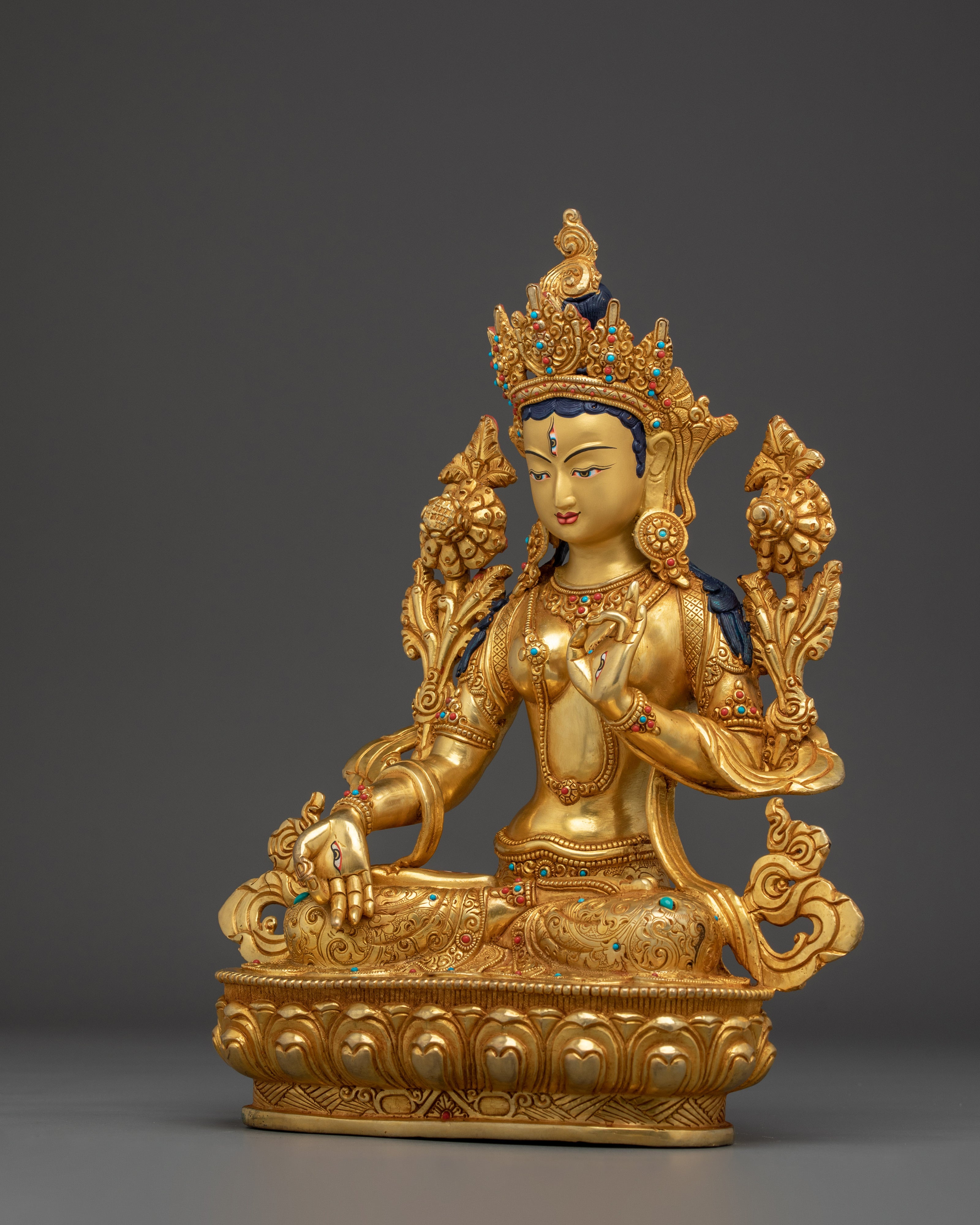 Enlightenment Figurine of White Tara | Buddhist Goddess