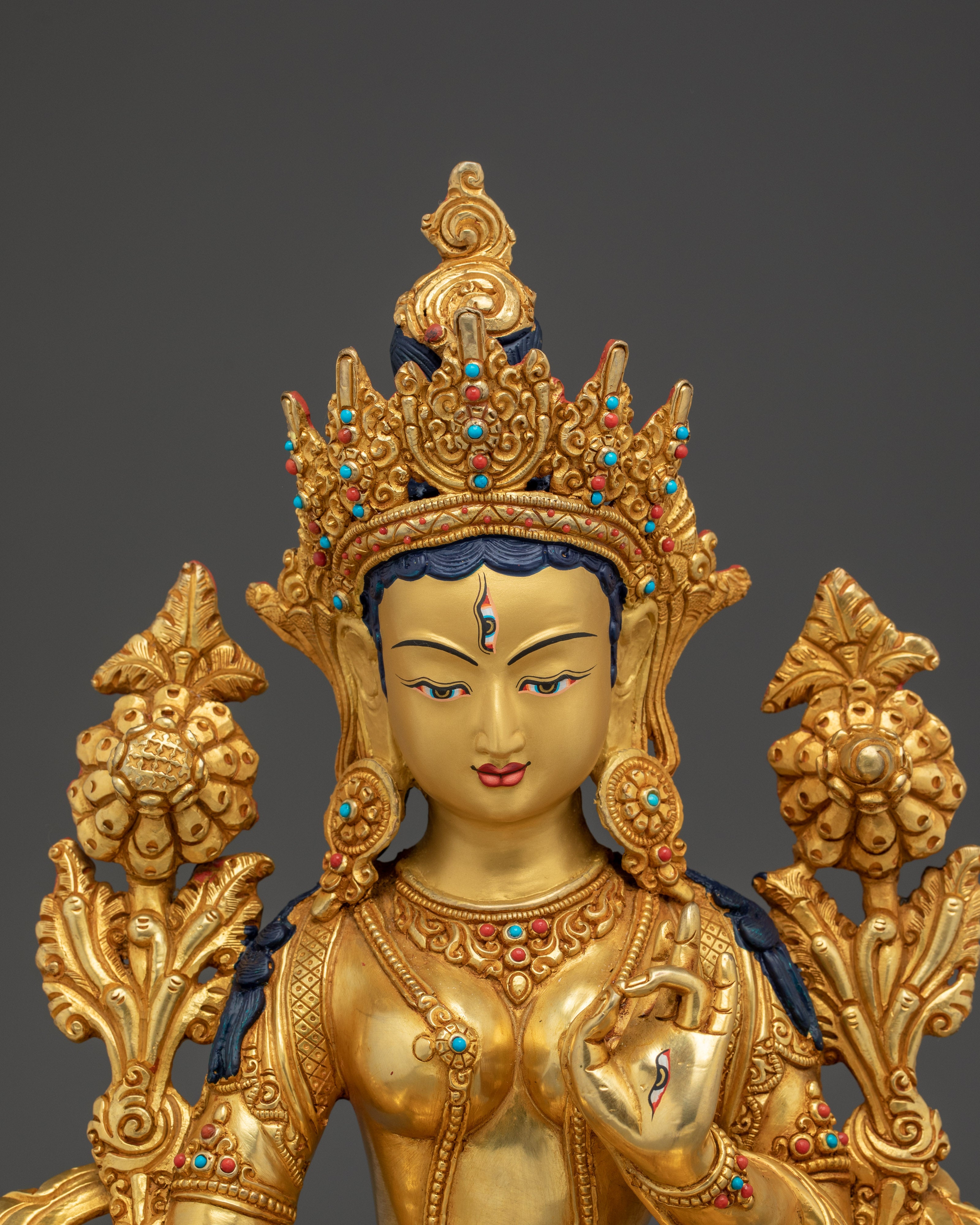 Enlightenment Figurine of White Tara | Buddhist Goddess