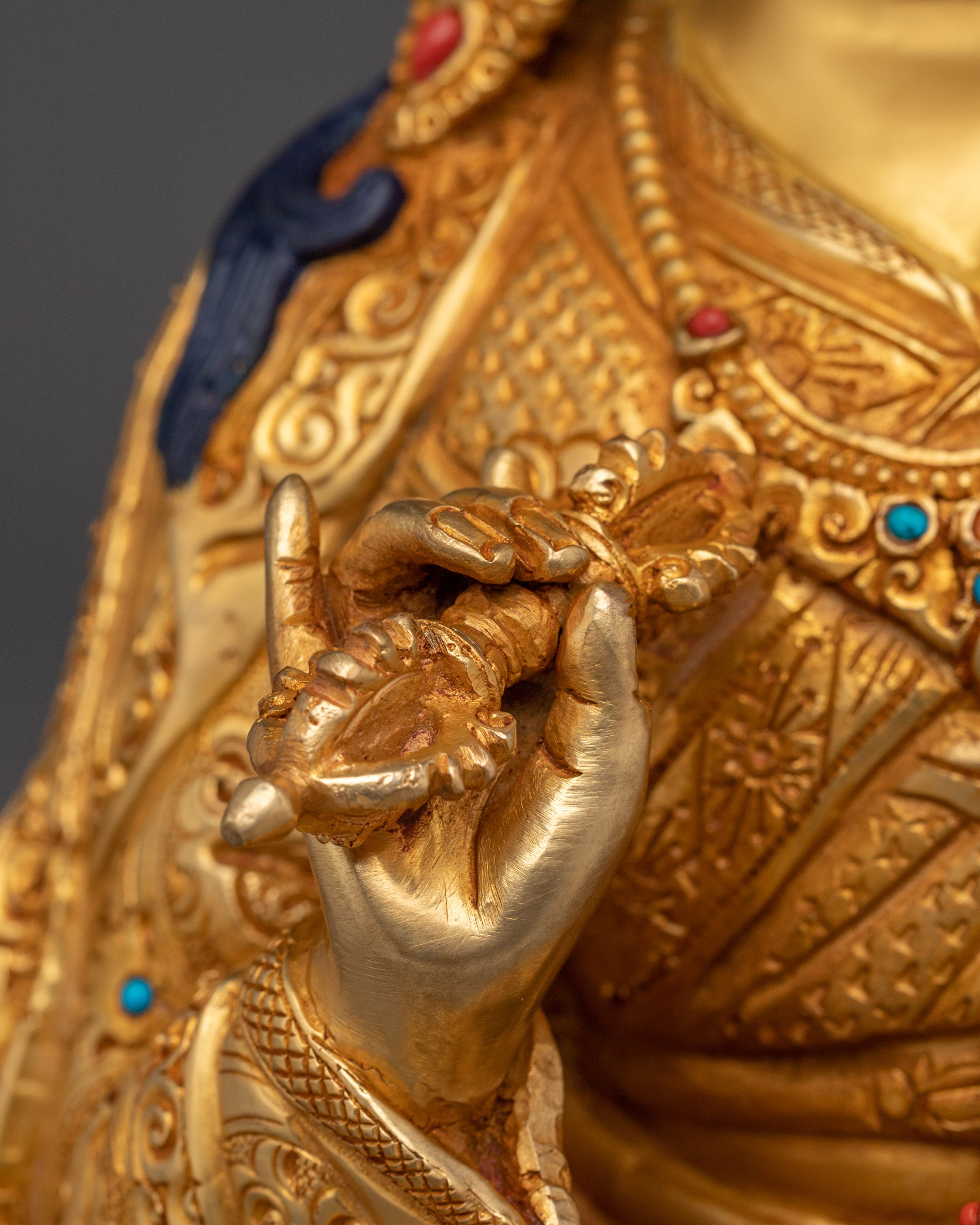 Guru Rinpoche With Yeshe Tsogyal and Mandarva