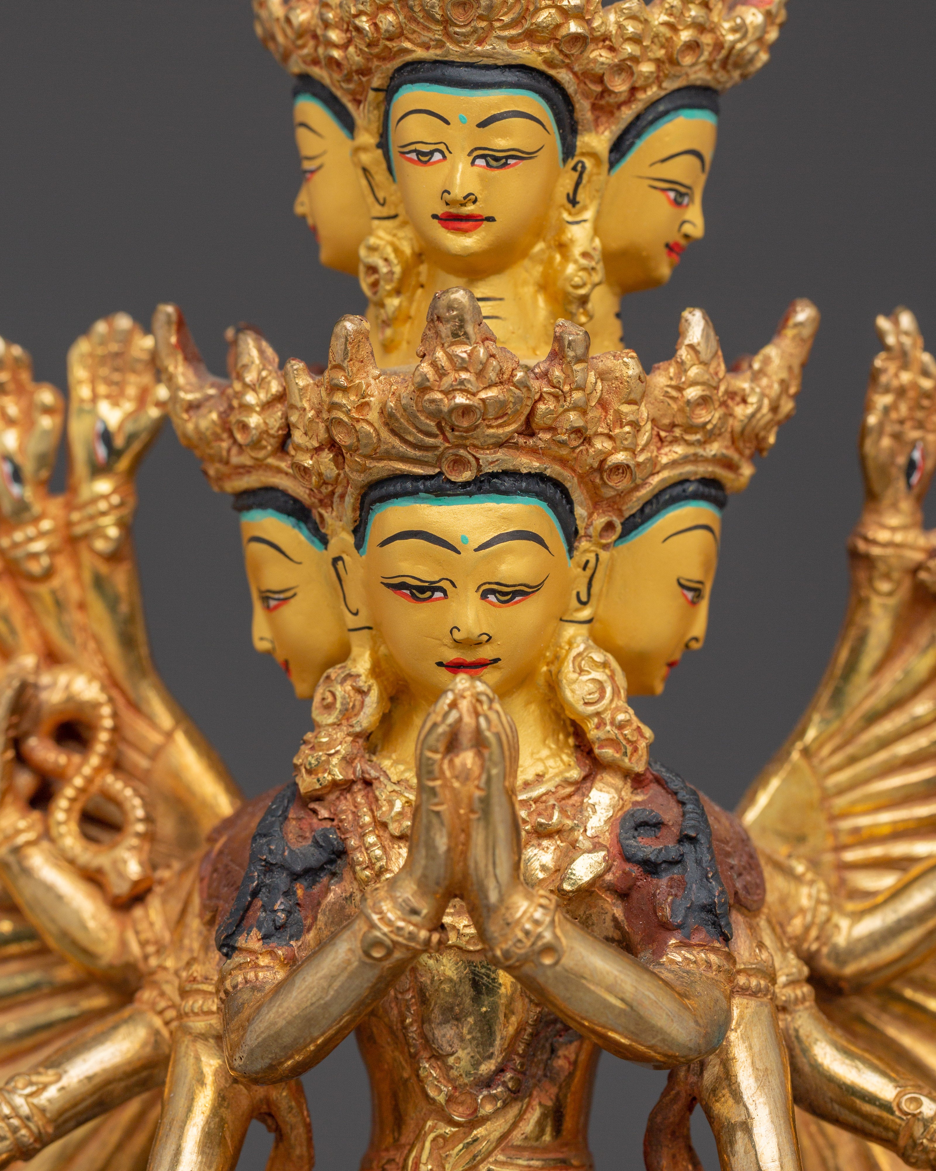 Compassionate Thousand Armed chenrezig Statue | Buddhist Divine Bodhisattva