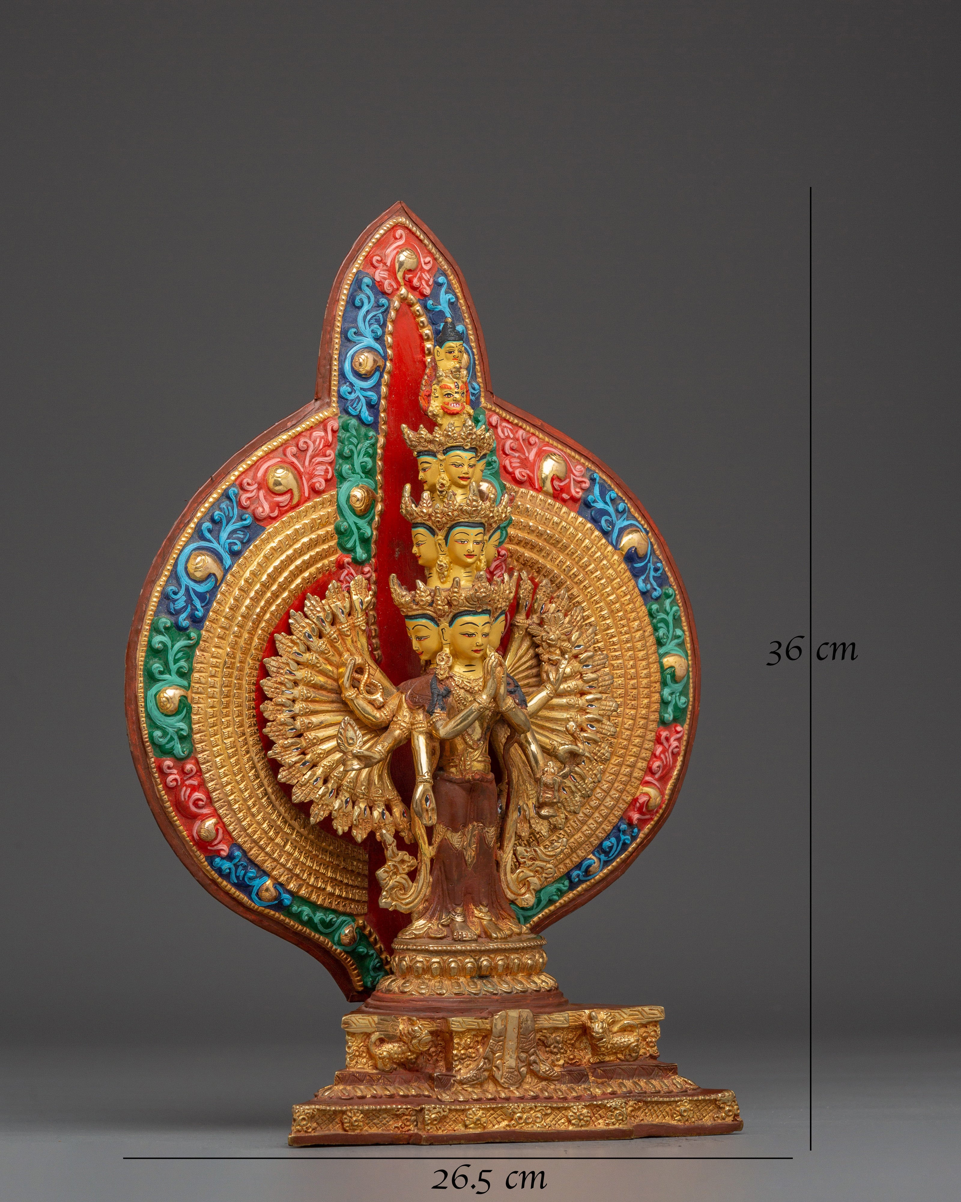 Compassionate Thousand Armed chenrezig Statue 