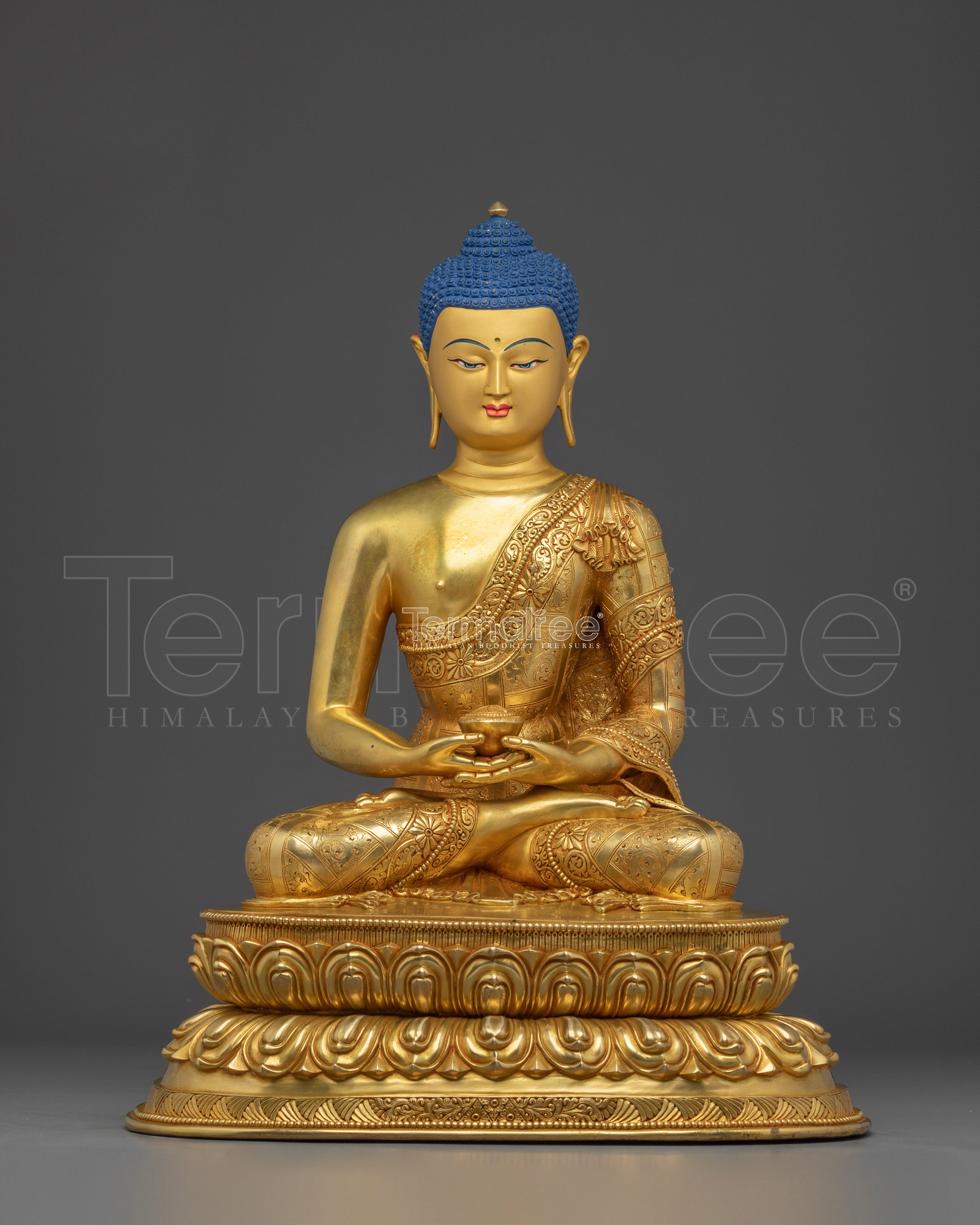 Tranquil Amitabha Buddha Handmade Statue | Buddhist Spiritual Artwork