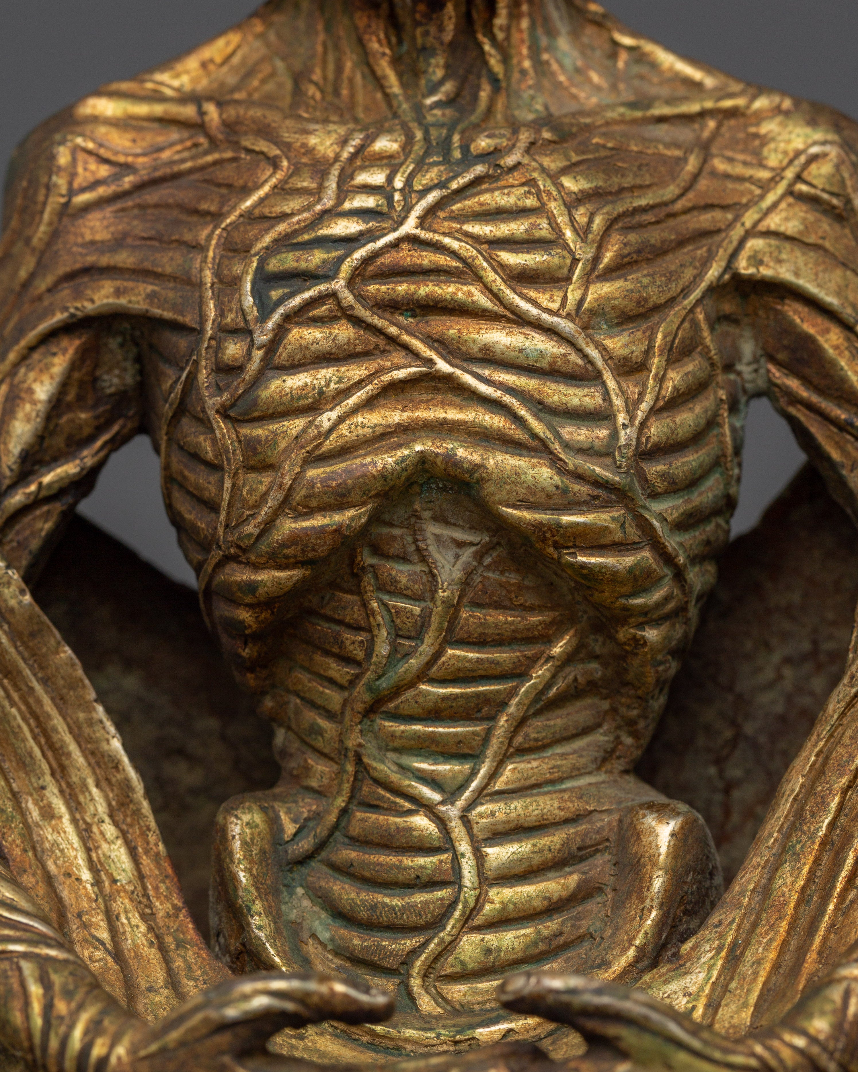 Fasting Buddha Copper Statue | Enlightenment and Deep Spiritual Practice