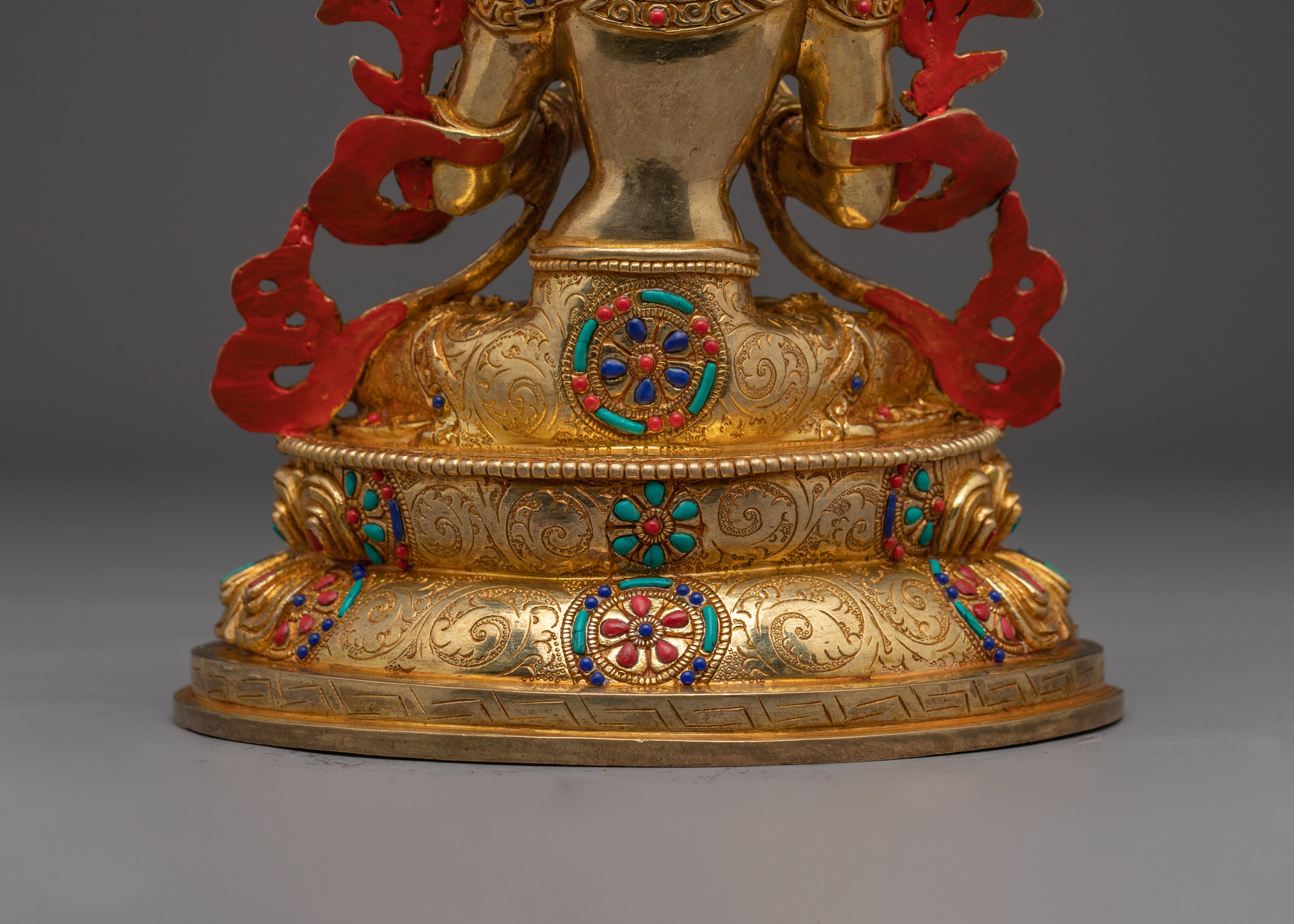 Statue of Manjushri Set | Five Copper Wisdom Deities for Buddhist Shrine