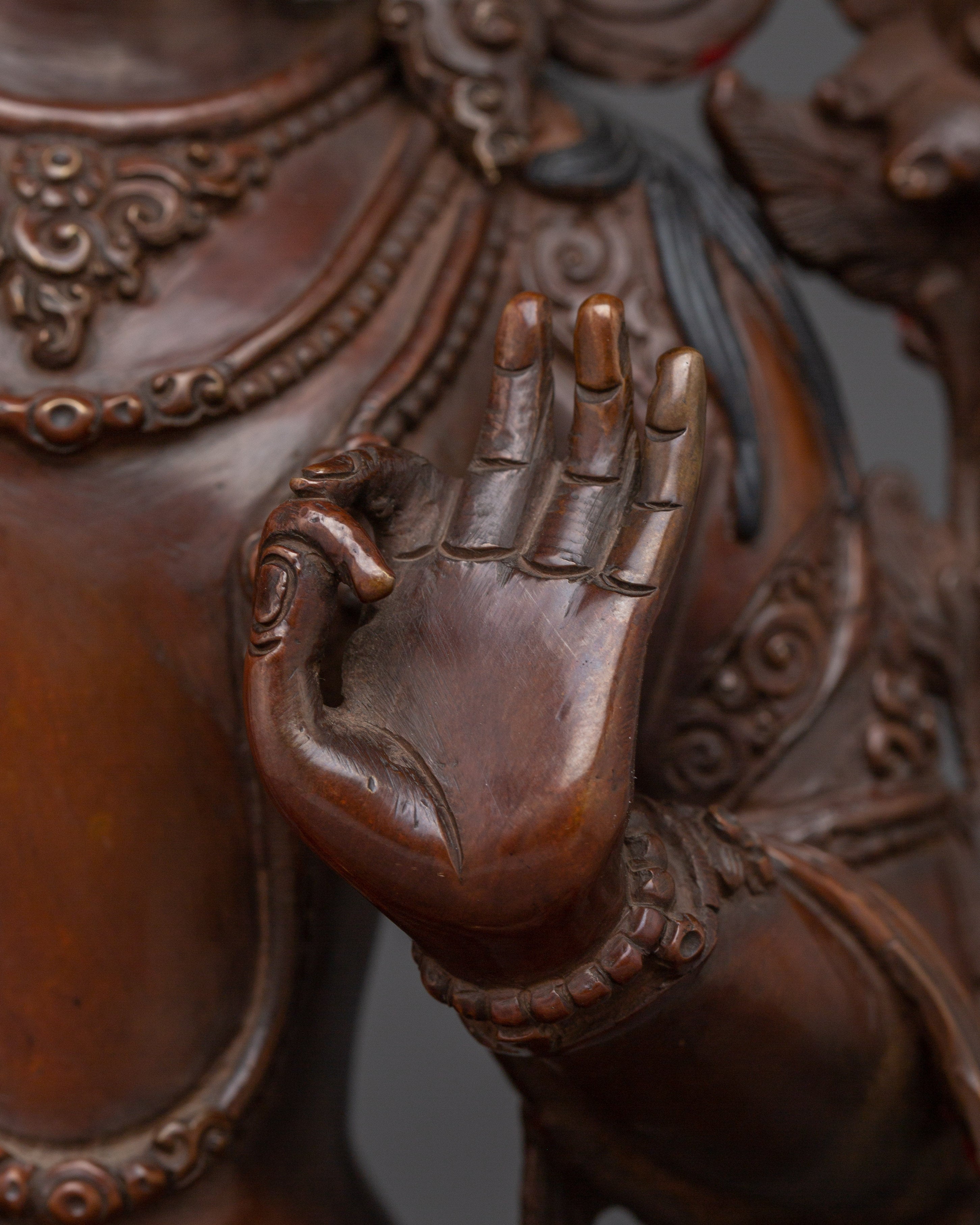 Manjushri Handmade Copper Statue | Bodhisattva of Wisdom