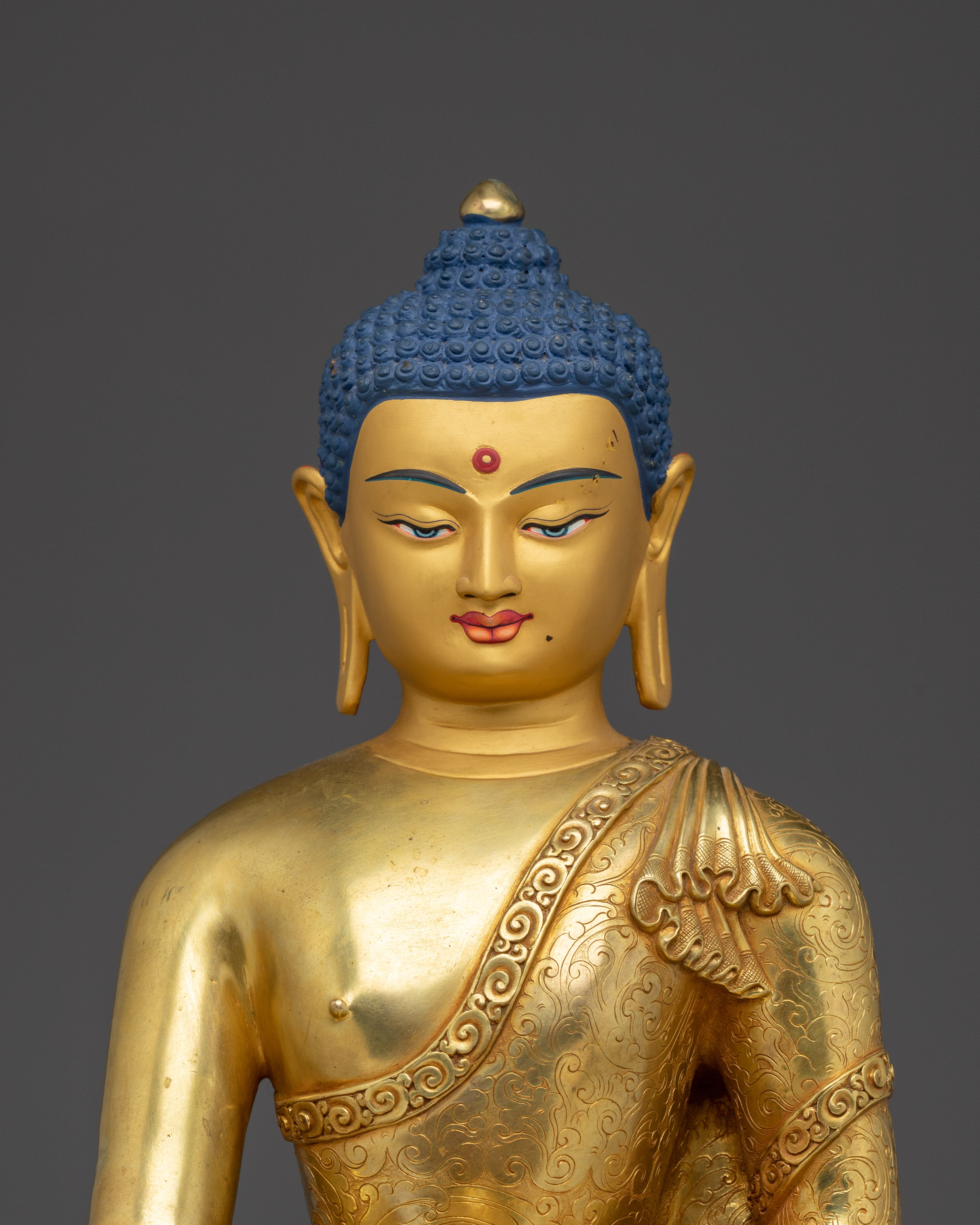 Nepalese Crafted Shakyamuni Buddha Statue | Gautama Buddha Artwork
