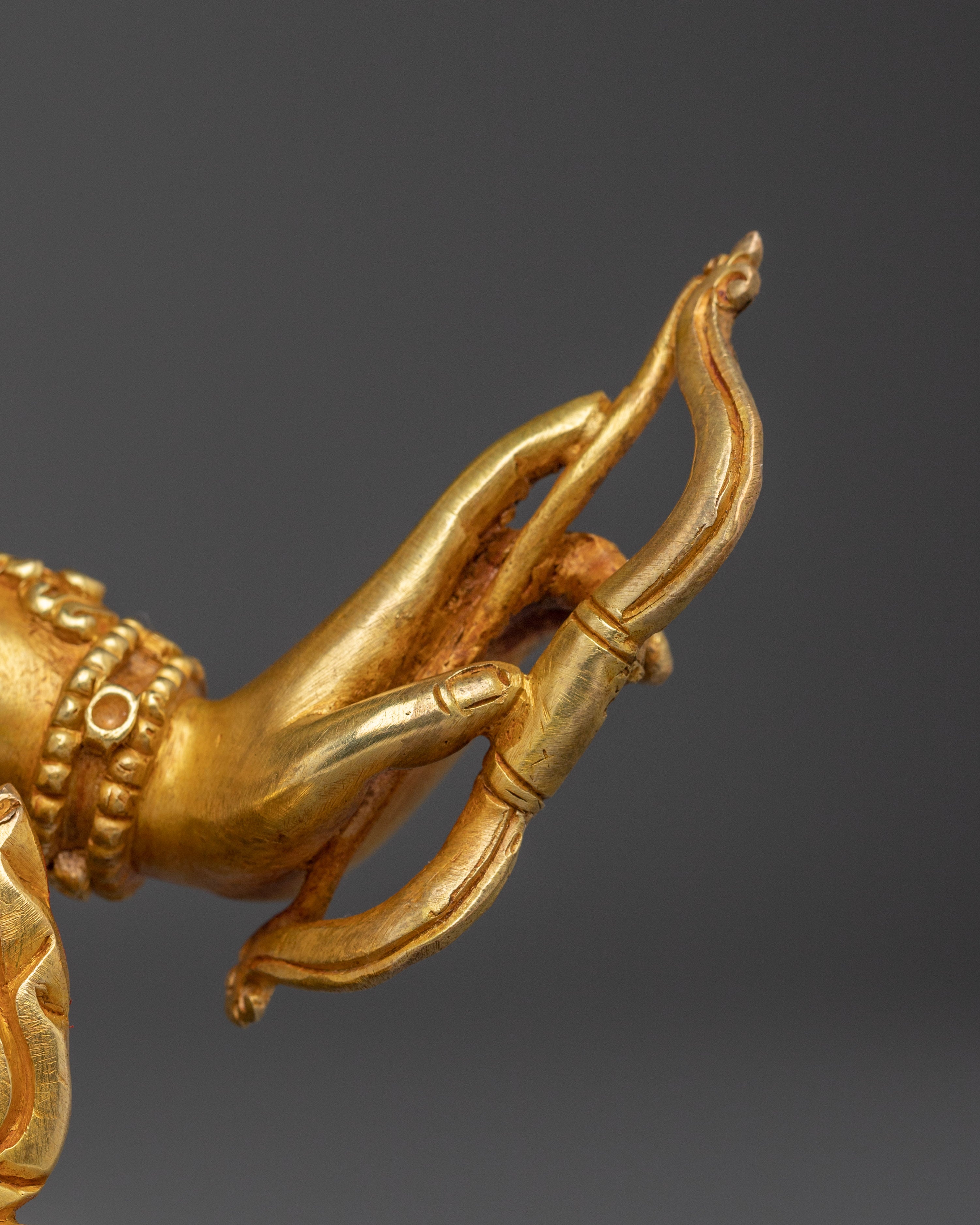 Golden Statue of Maha Manjushri | Bodhisattva of Wisdom