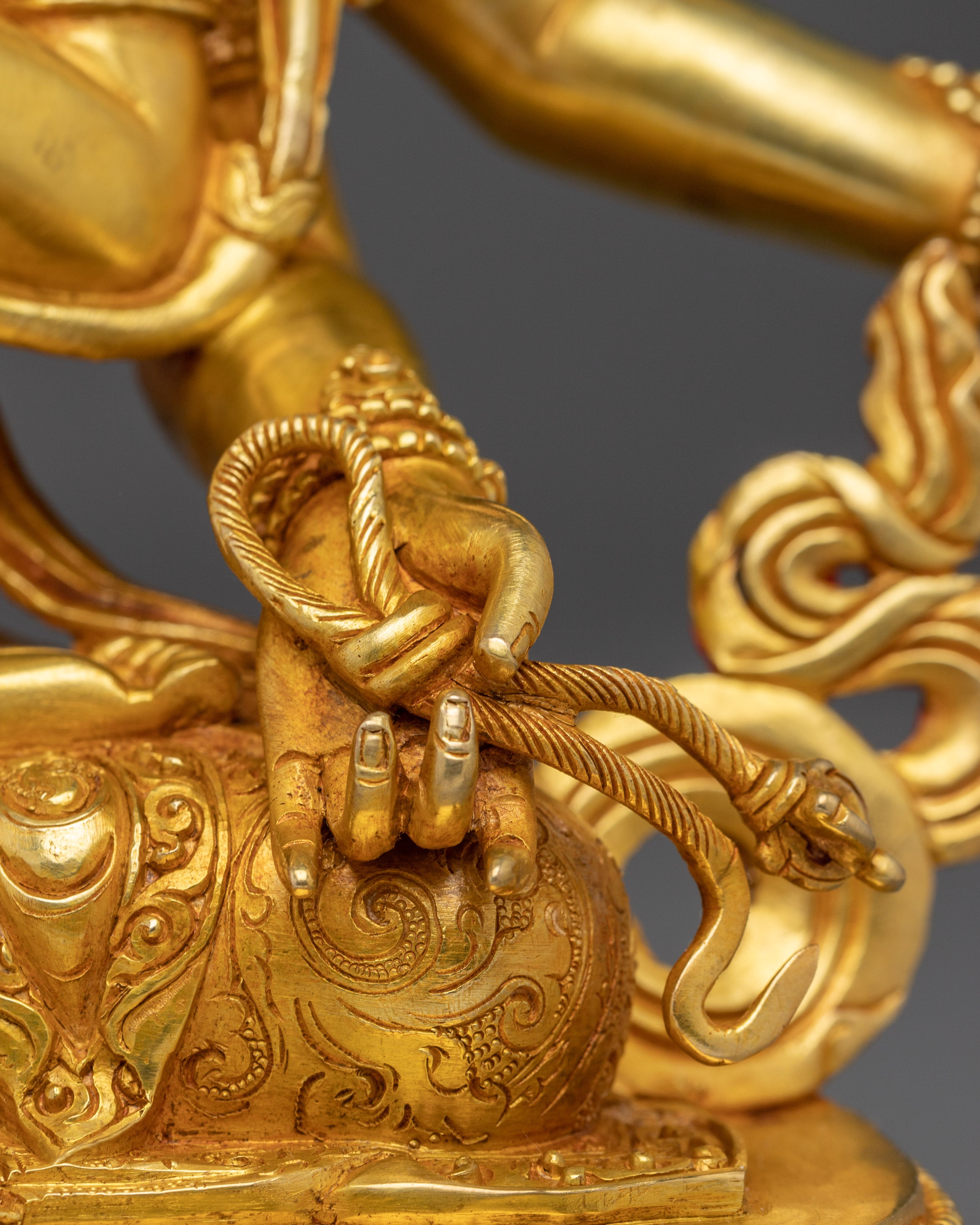 Golden Statue of Maha Manjushri | Bodhisattva of Wisdom