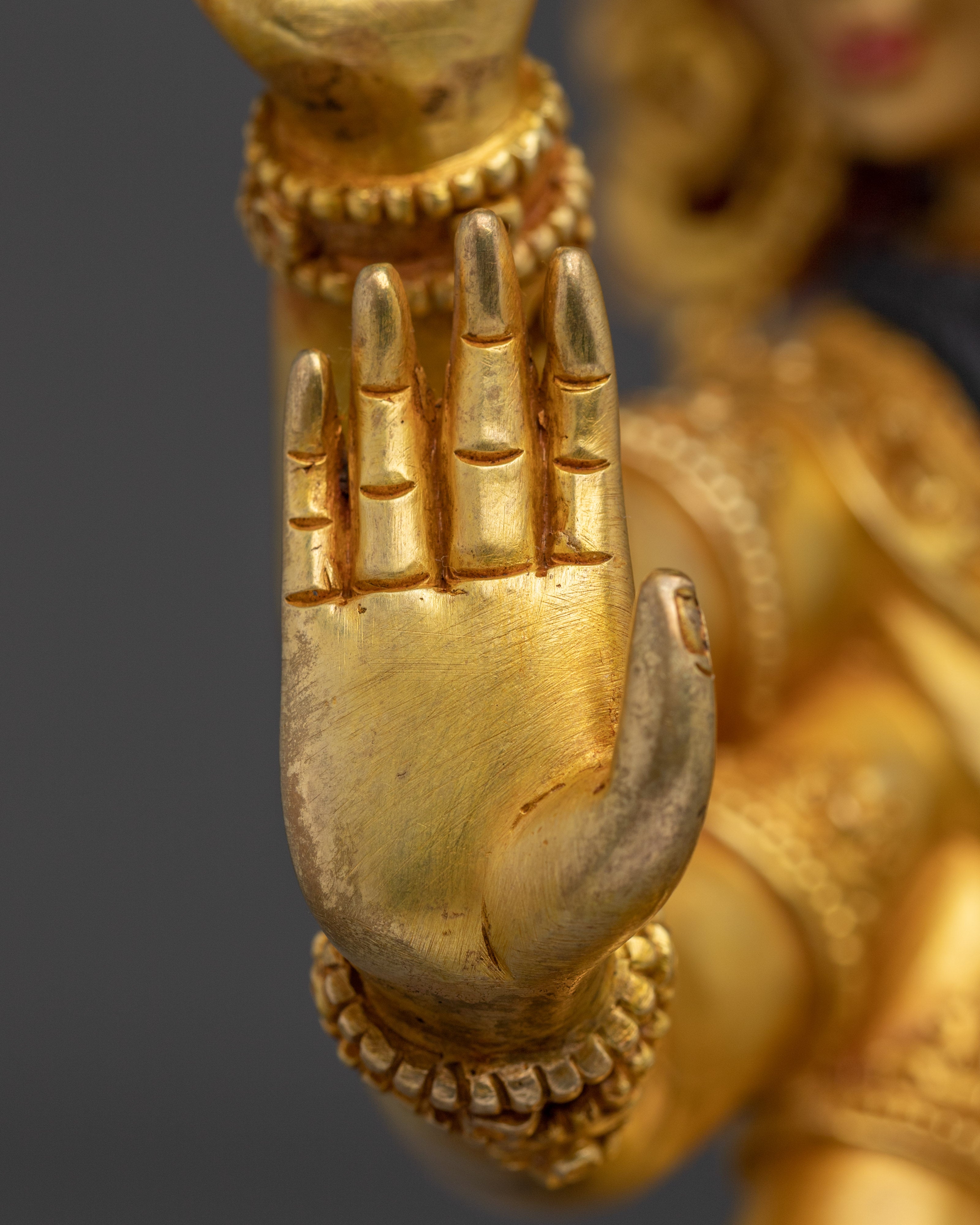 Golden Statue of Maha Manjushri | Bodhisattva of Wisdom