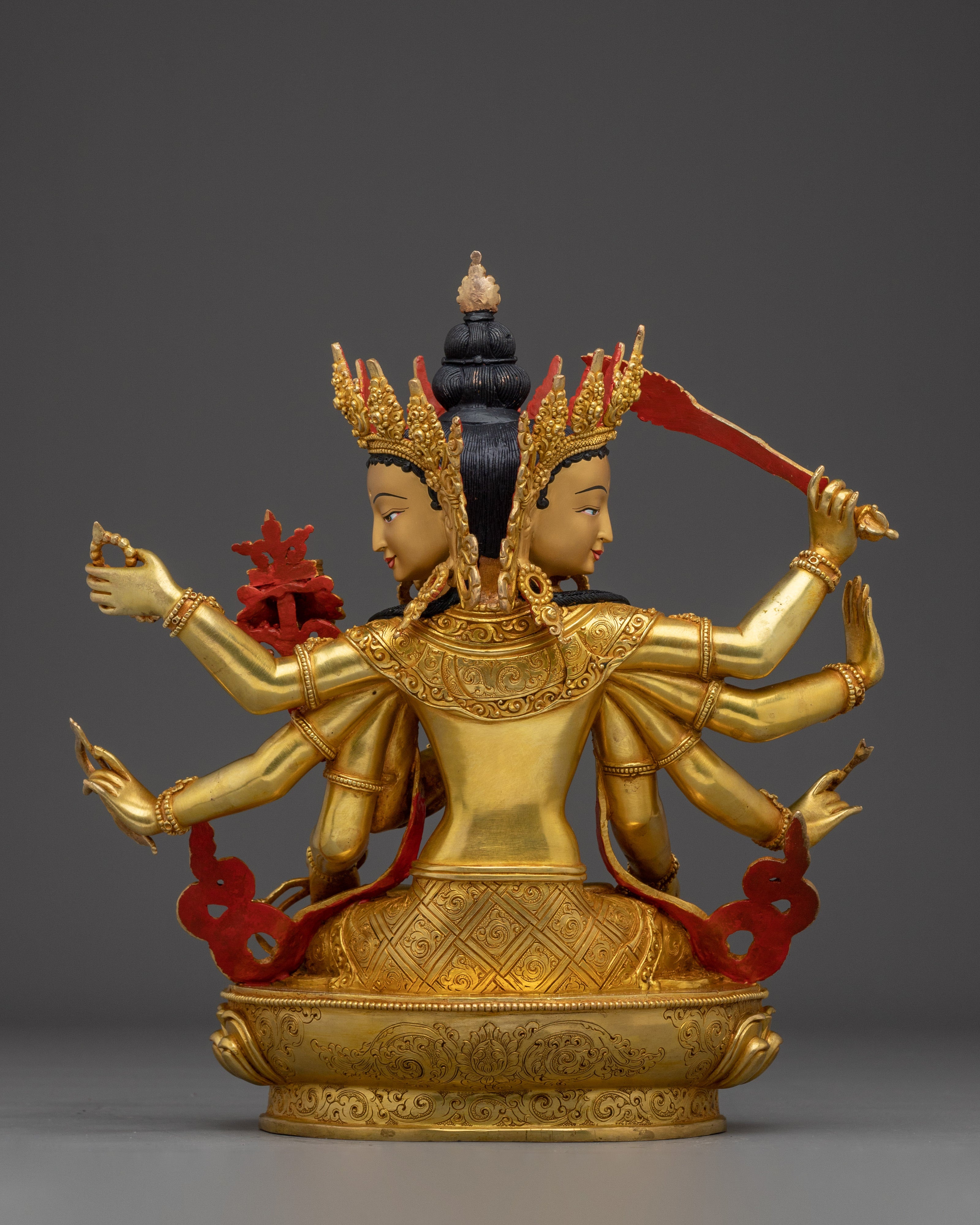 Golden Statue of Maha Manjushri | Bodhisattva of Wisdom