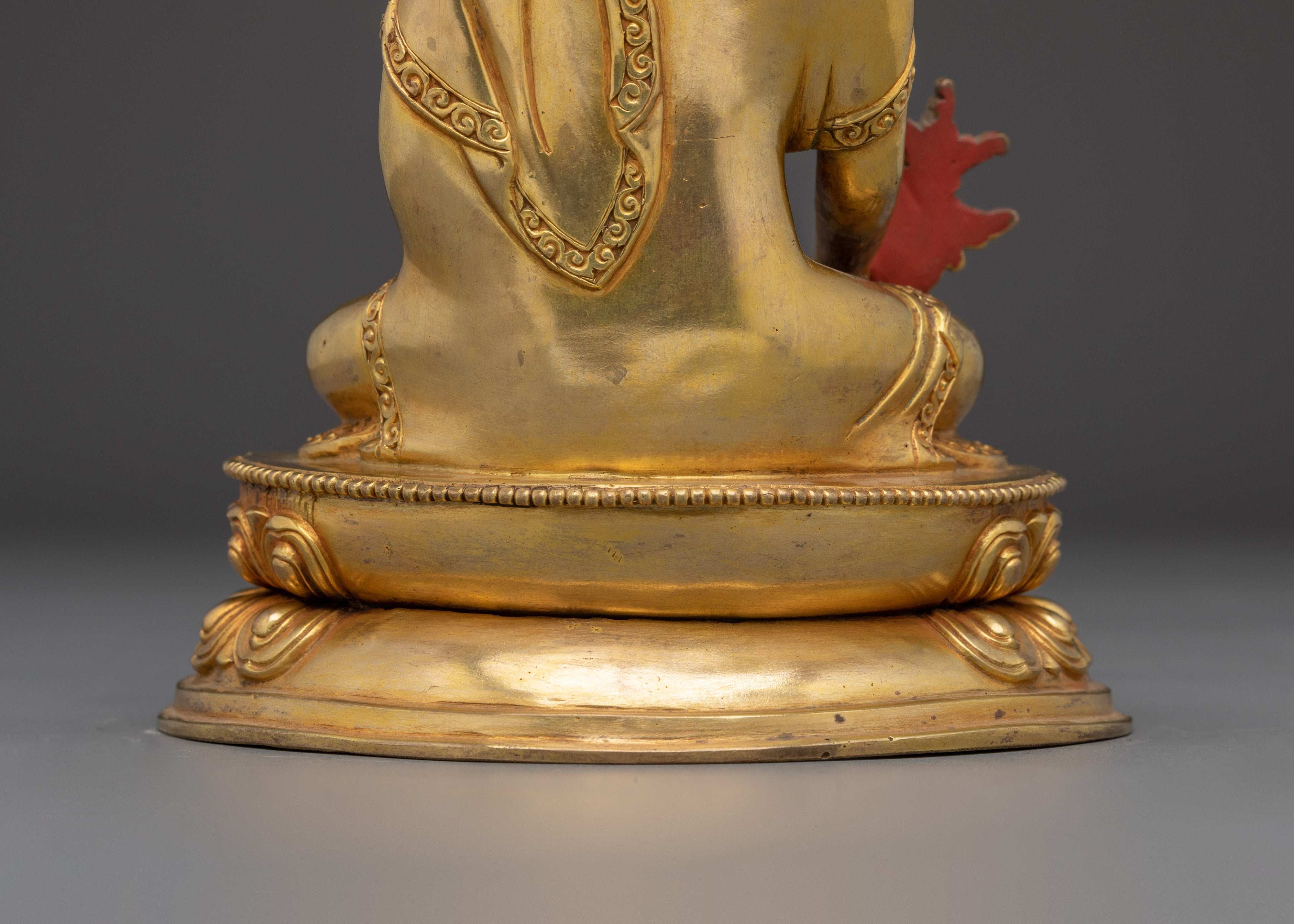 Gold Gilded Three Buddha Set | Shakyamuni, Amitabha & Medicine Buddha for Altar