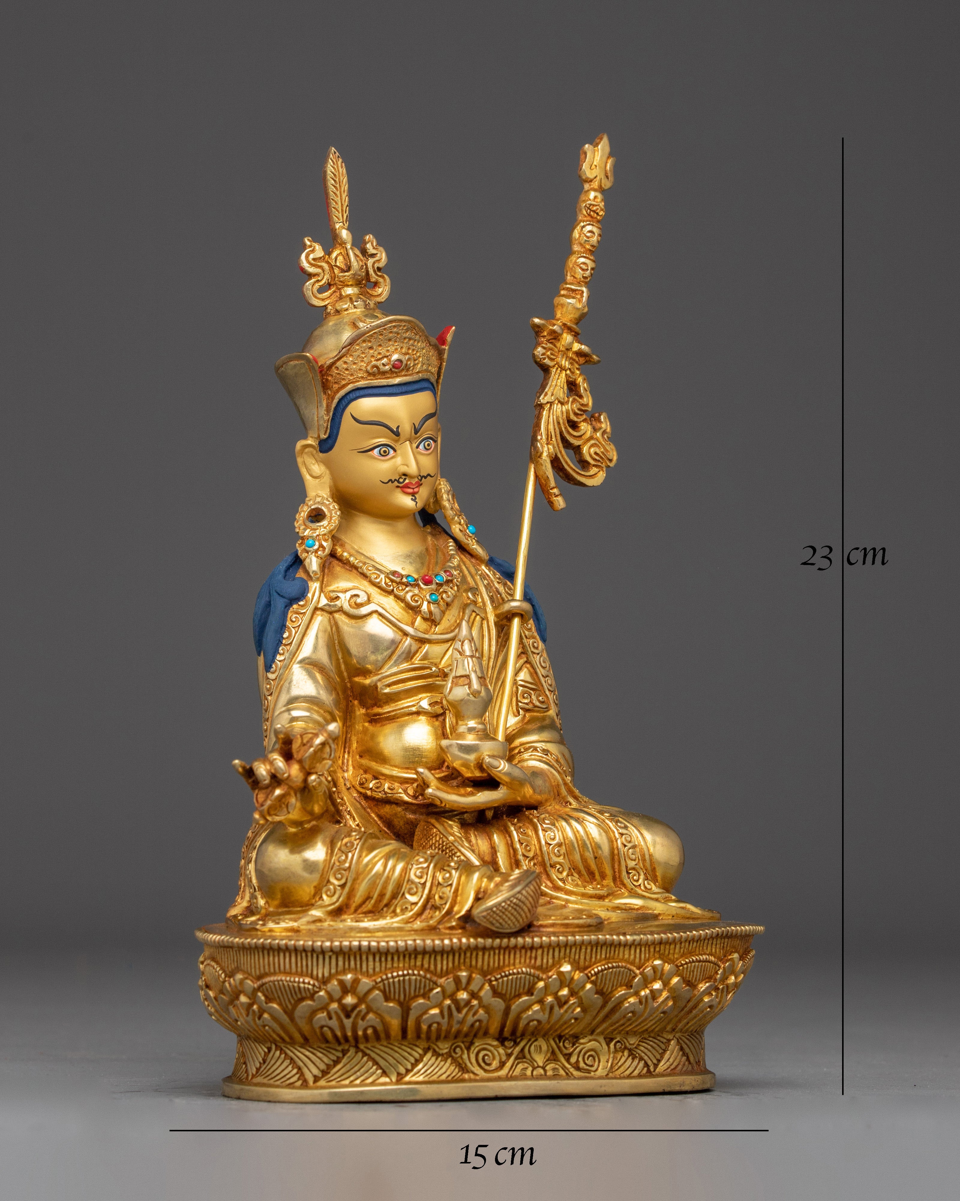 Golden Statue of Guru Rinpoche 