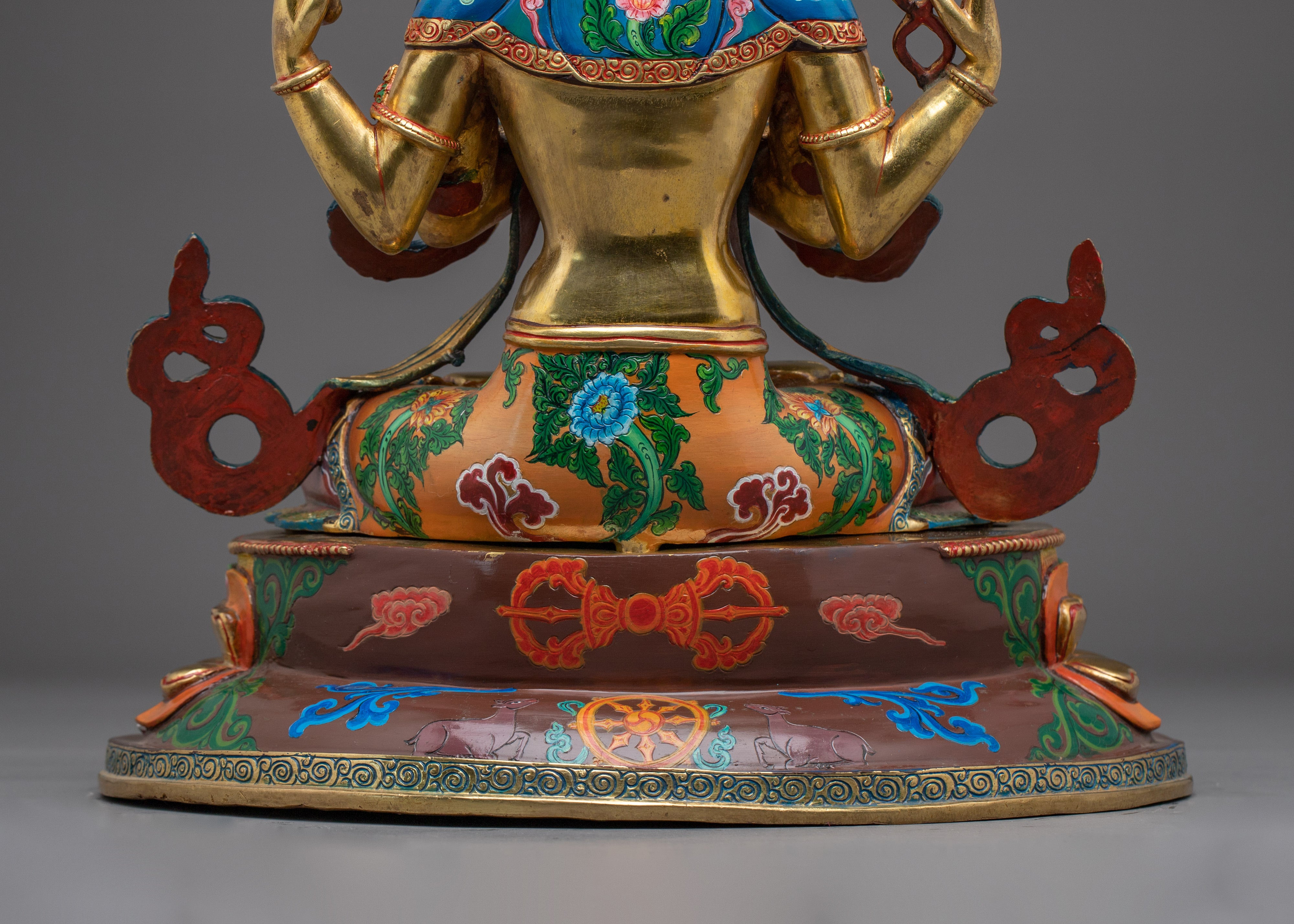4-Armed Avalokiteshvara Figurine | Tibetan Sculpture